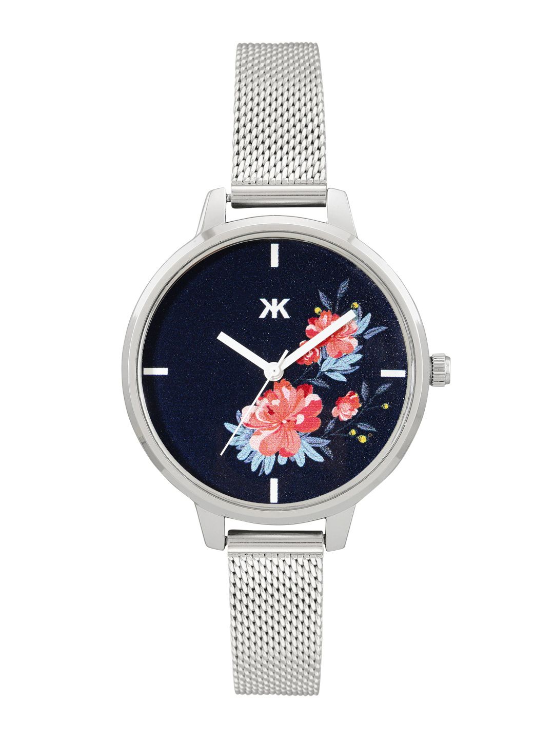 Kook N Keech Women Blue Floral Printed Analogue Watch KNK22-7A-Blue-image-22