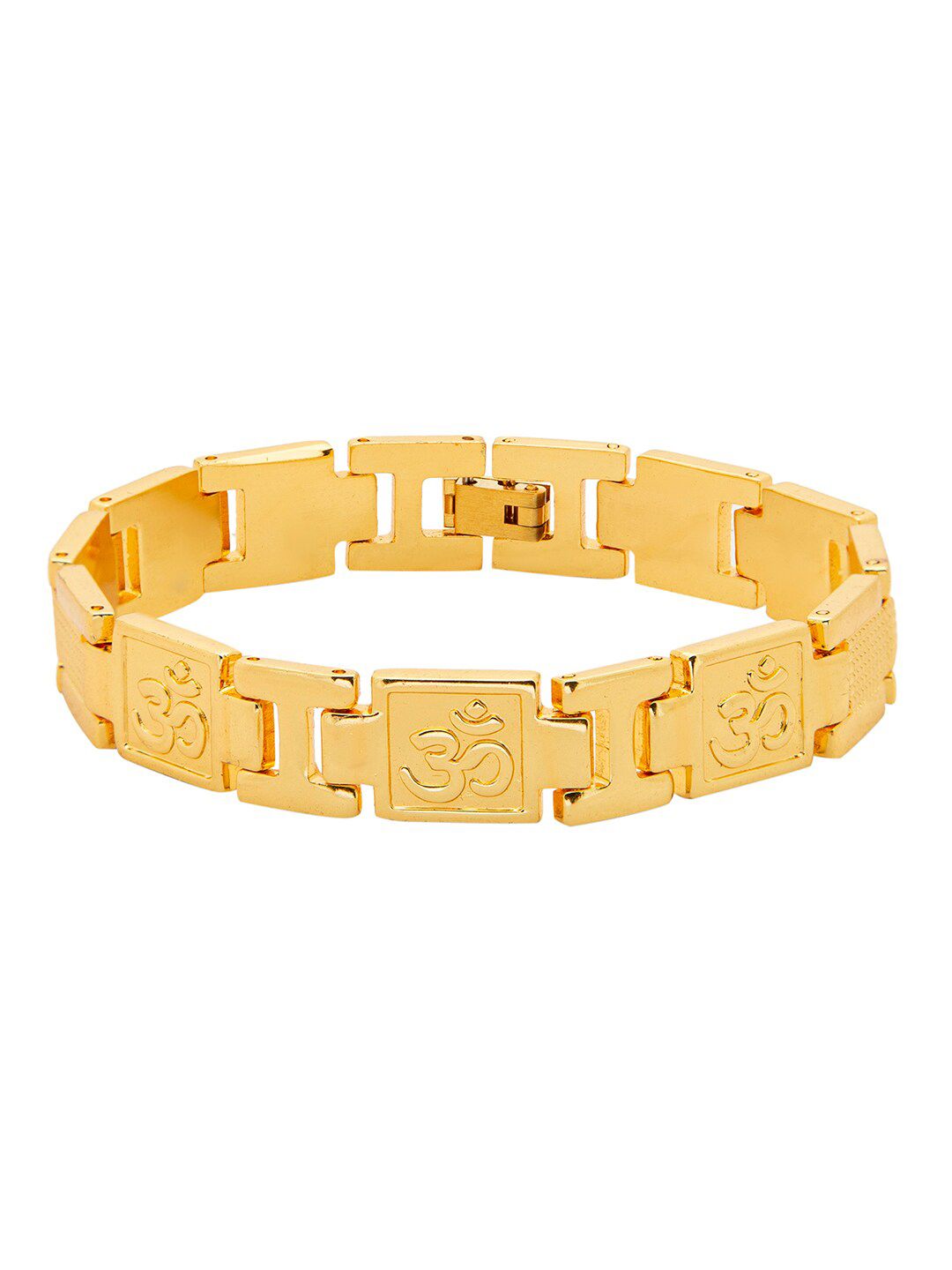 Shining Jewel - By Shivansh Men Gold-Plated Brass Link Bracelet-picture-38