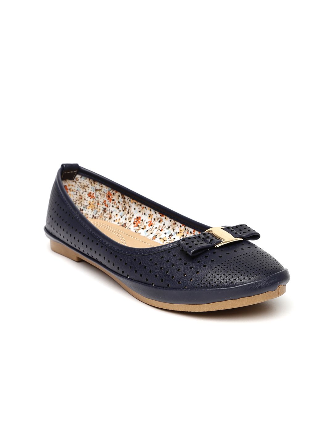 Tao Paris Hazel Navy Blue Belly Shoes for women - Get stylish shoes for ...