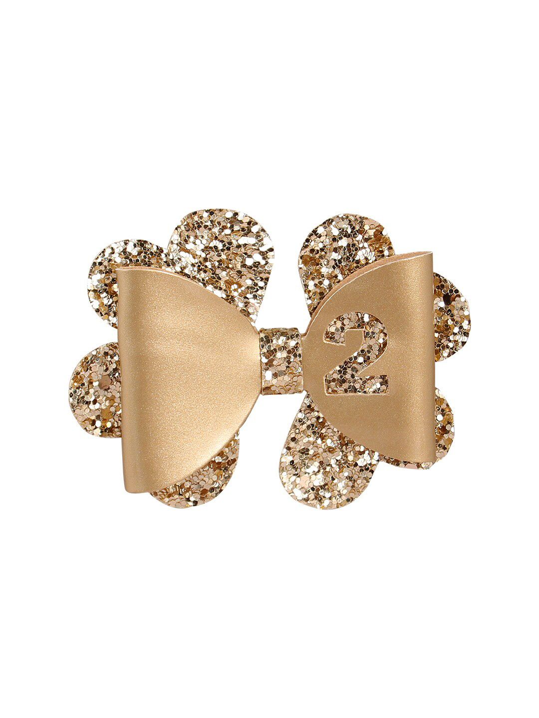 Aye Candy Girls Gold-Toned Embellished Alligator Hair Clip-picture-28