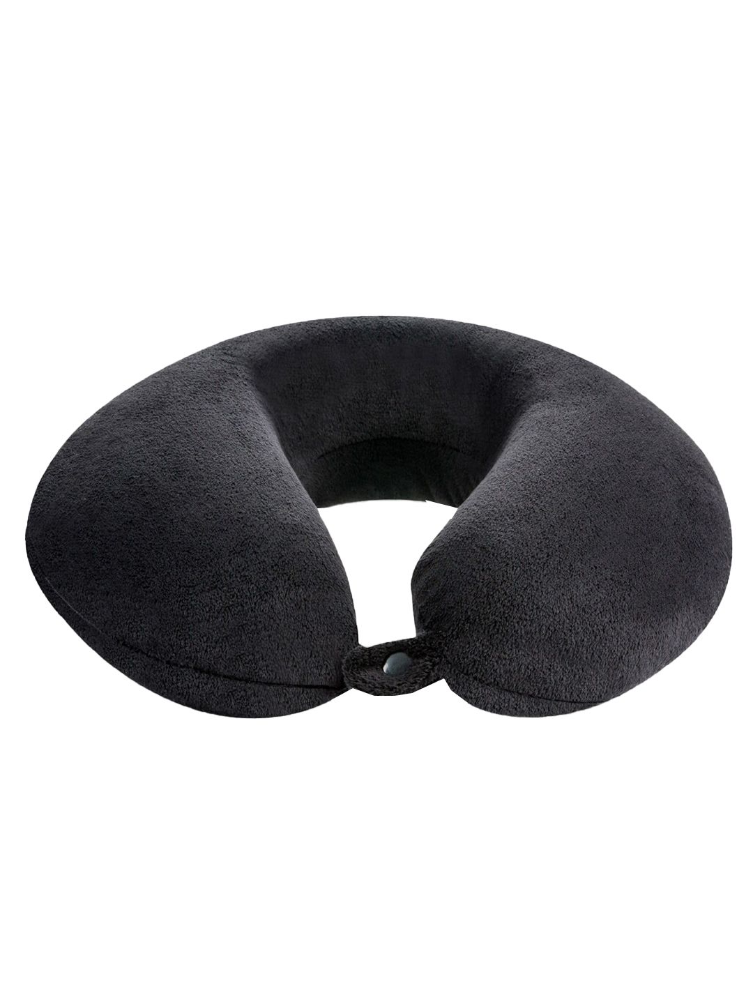 The White Willow Black Solid U Shaped Neck Rest Travel Pillows-picture-21