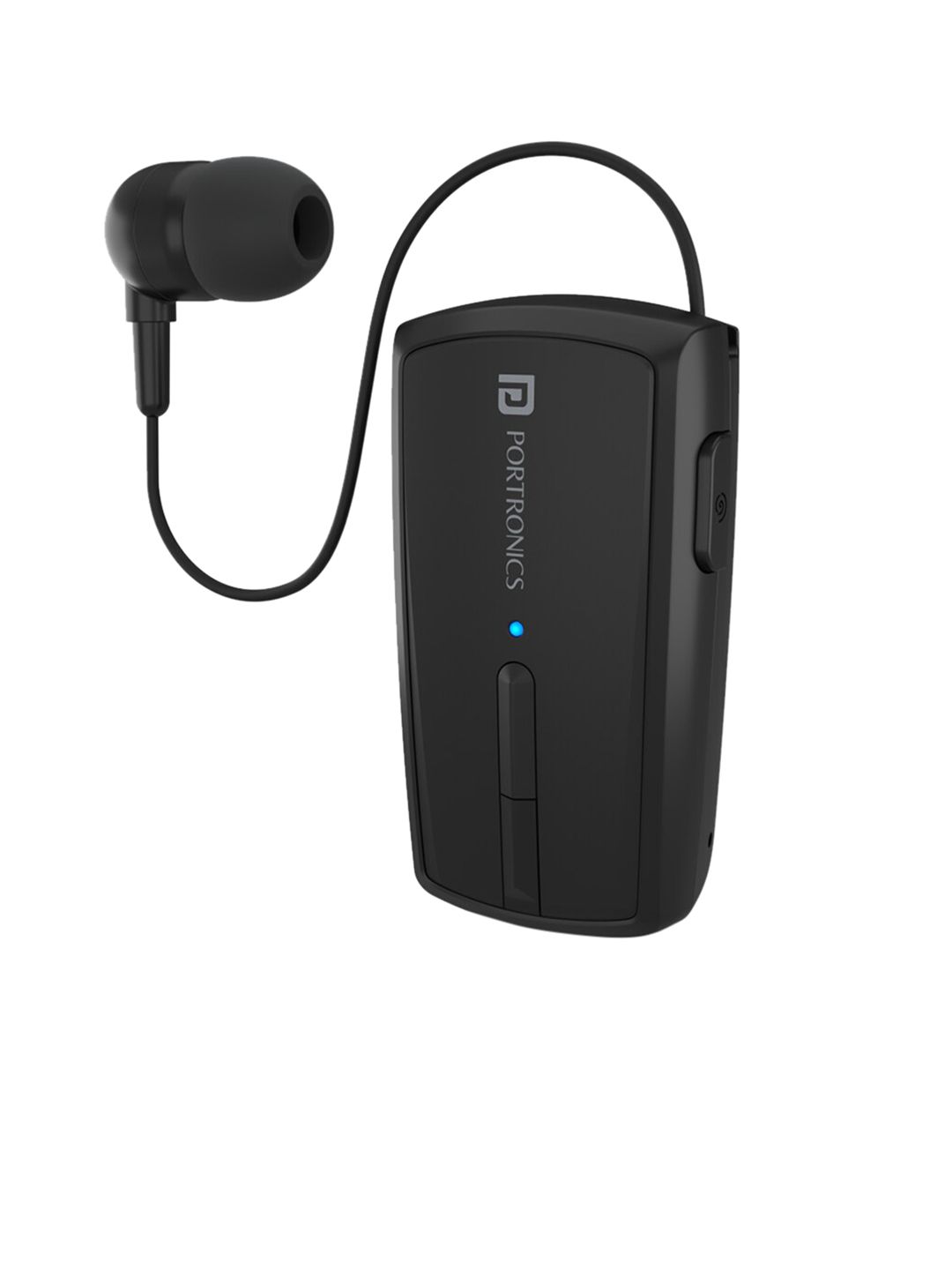 Portronics Black Solid Klip 4 Retractable Bluetooth Earphone-picture-19