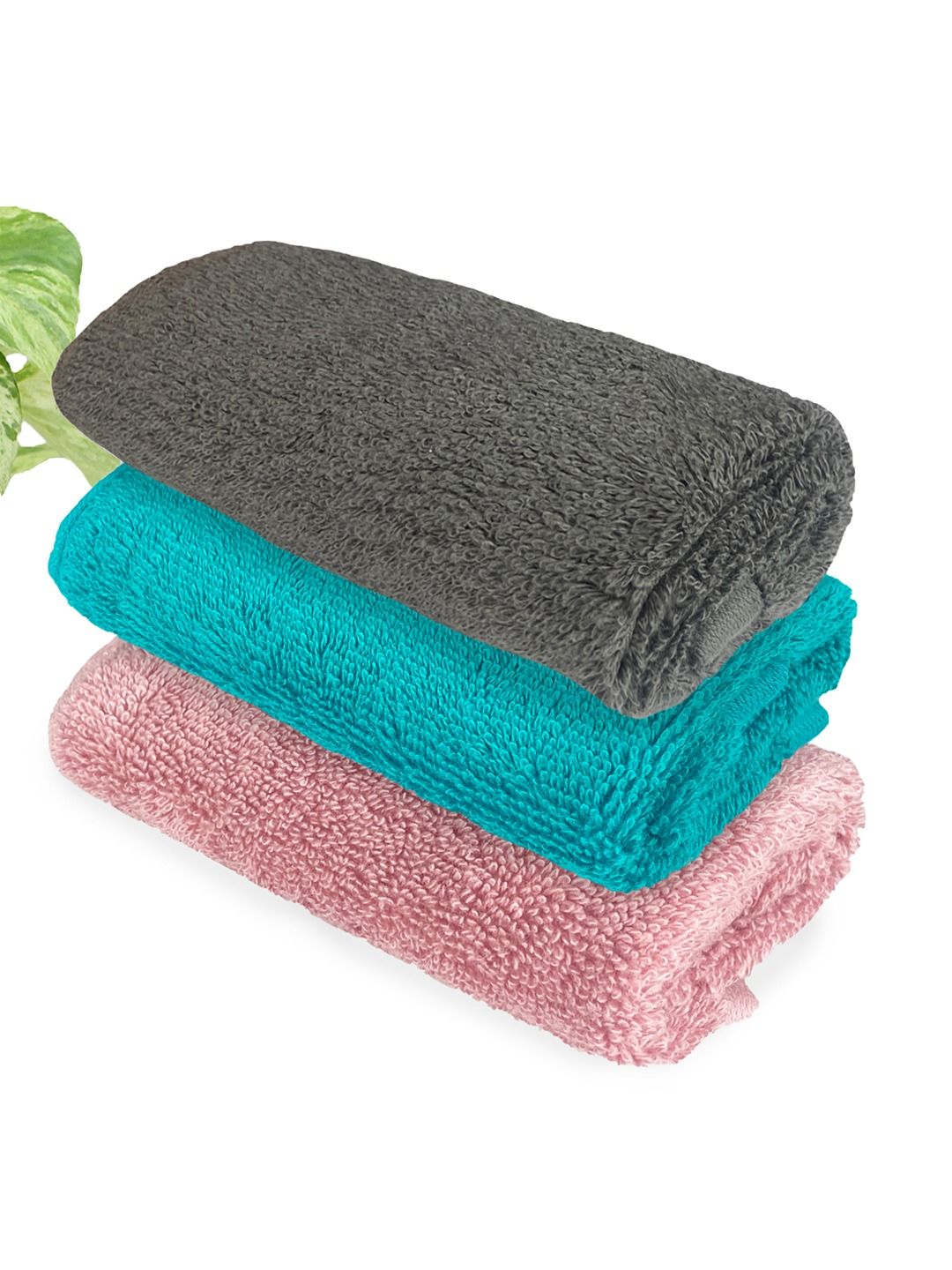 Heelium Set of 3 Solid 600 GSM Face Towels-picture-54