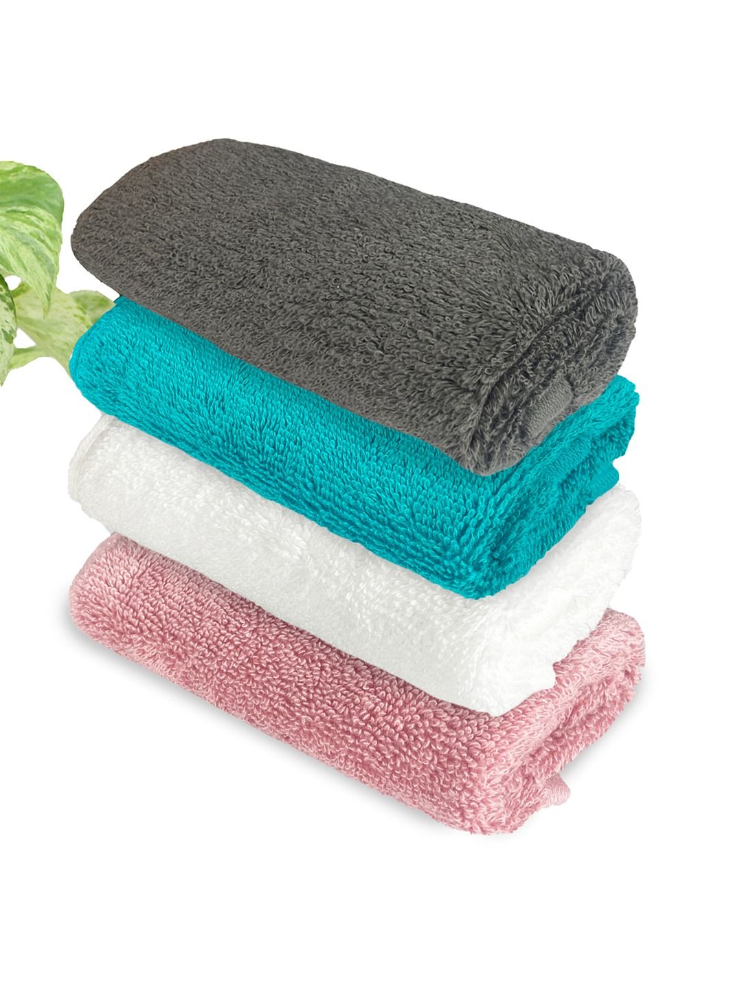 Heelium Pack of 4 Solid 600 GSM Face Towels-picture-18