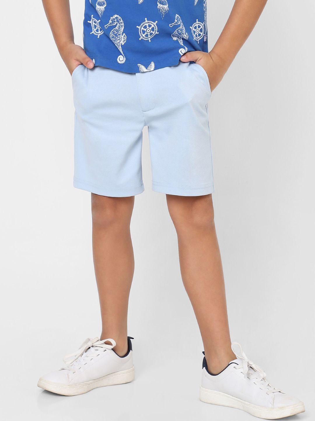 Jack & Jones Boys Blue Low-Rise Shorts-picture-49