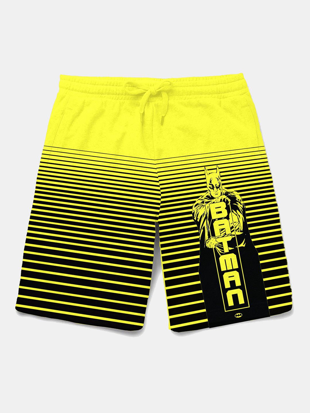 BONKIDS Boys Flurosecent Green Striped Shorts-picture-14