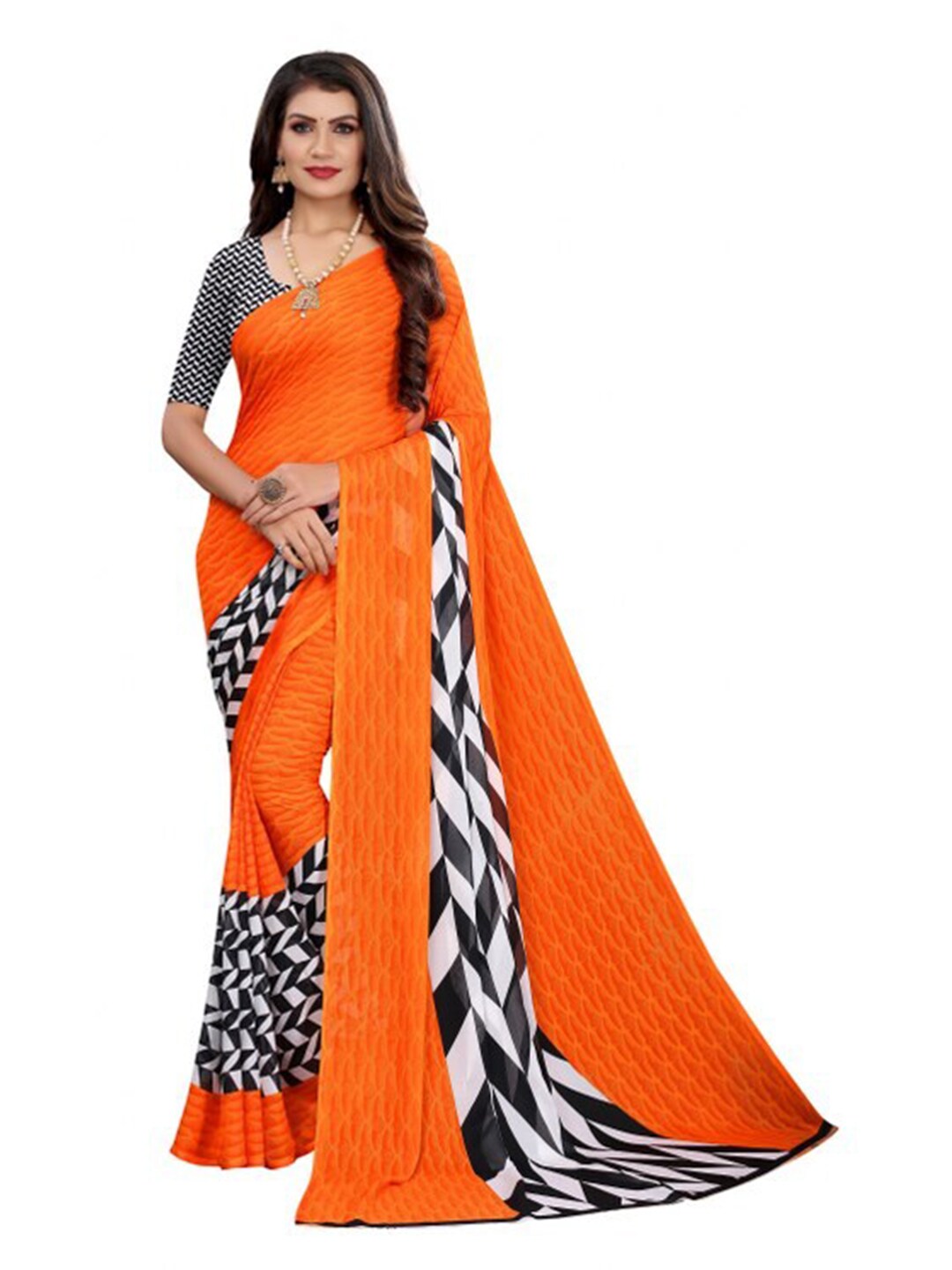 Buy Epsilon Sales Corp®Blue Art silk Saree With Unstitched Blouse IMP6422  at Amazon.in
