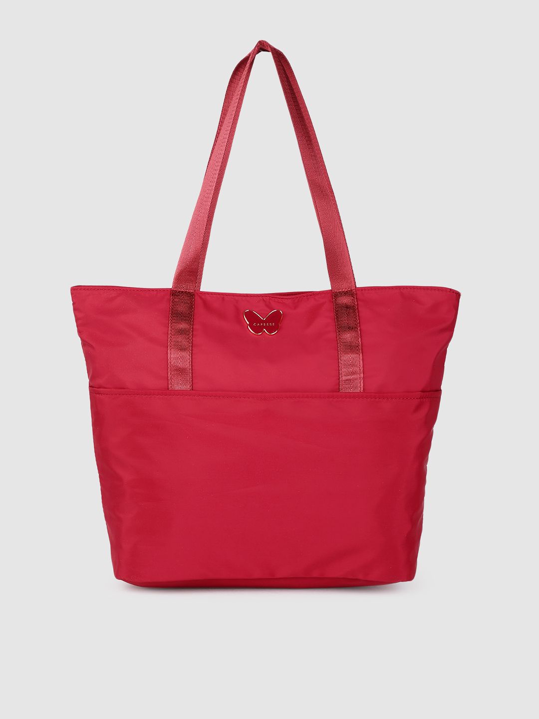 Caprese Women Maroon Solid Structured Shoulder Bag-picture-29