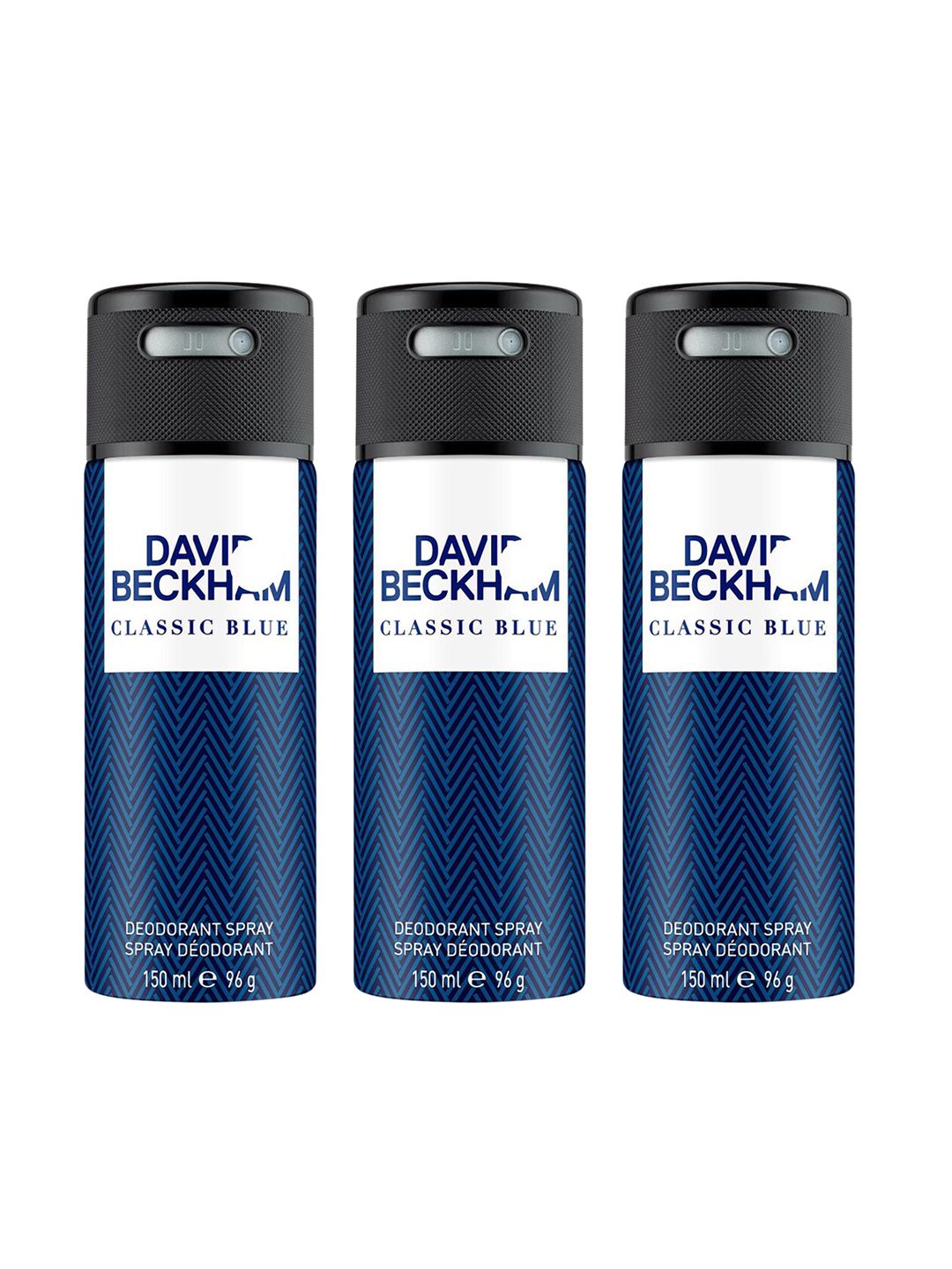 DAVID BECKHAM Men Set of 3 Classic Blue Deodorant Body Spray - 150 ml Each-picture-21