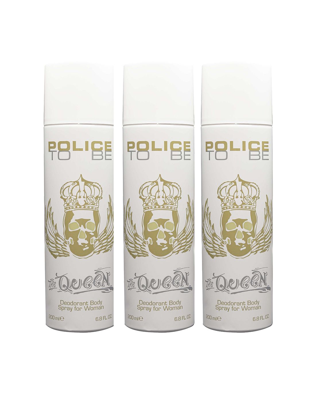 Police Women Set of 3 To Be The Queen Deodorant Body Spray - 200 ml Each-picture-28