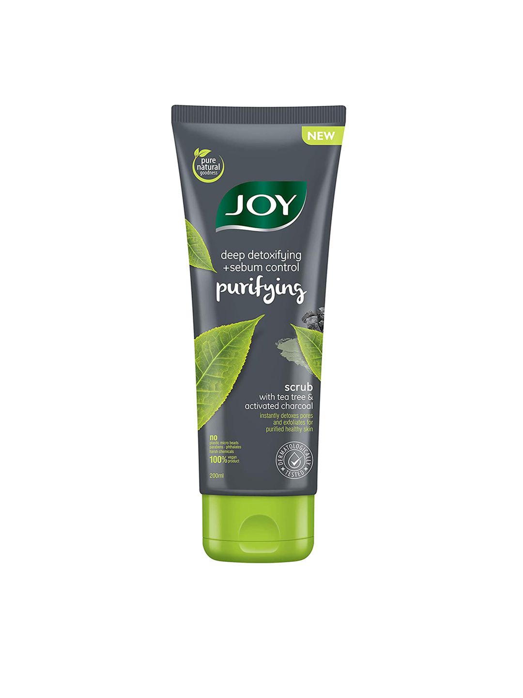 JOY Oil Control & Exfoliating Charcoal Face Scrub for Men & Women - 200ml-image-41