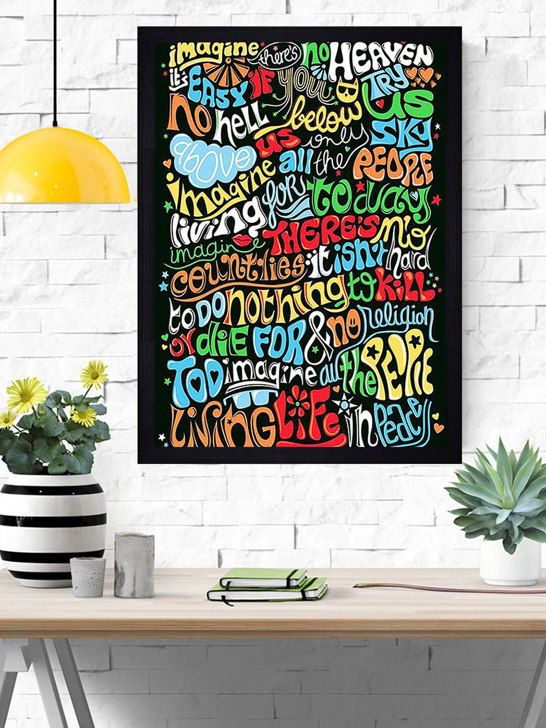 Gallery99 Multicoloured Imagine  Texture Paper Framed Art Print-picture-23