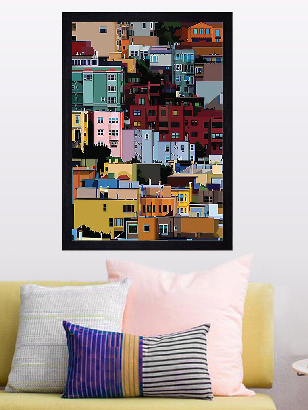 Gallery99 Multicoloured Landscape Texture Paper Framed Art Print-picture-14