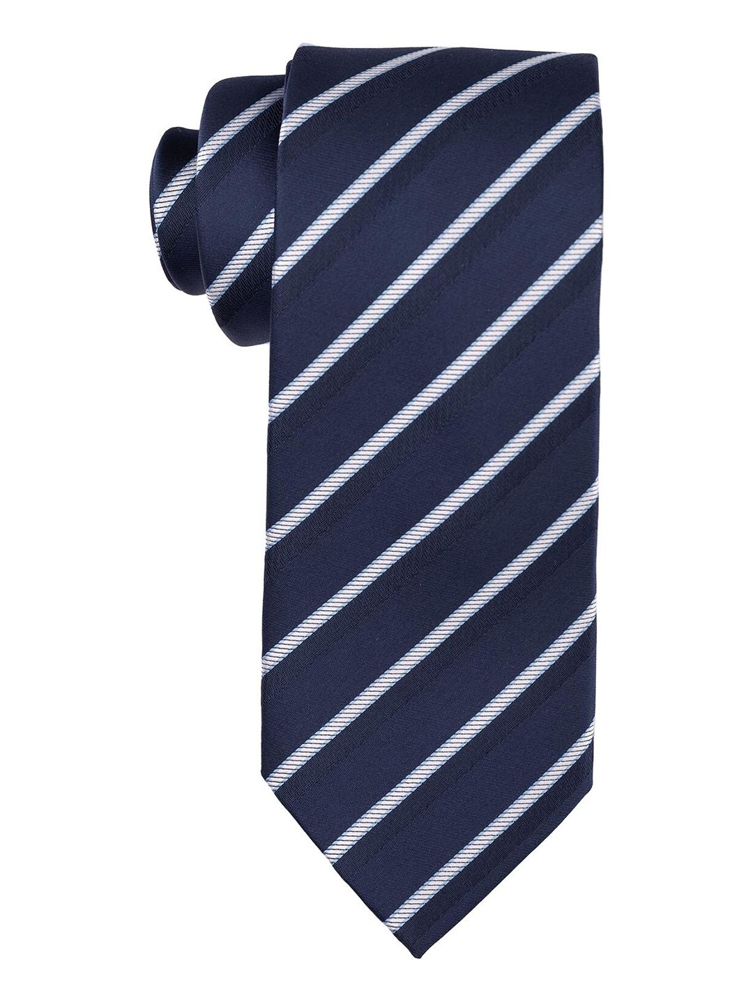 The Tie Hub Men Blue Printed Skinny Tie-picture-34