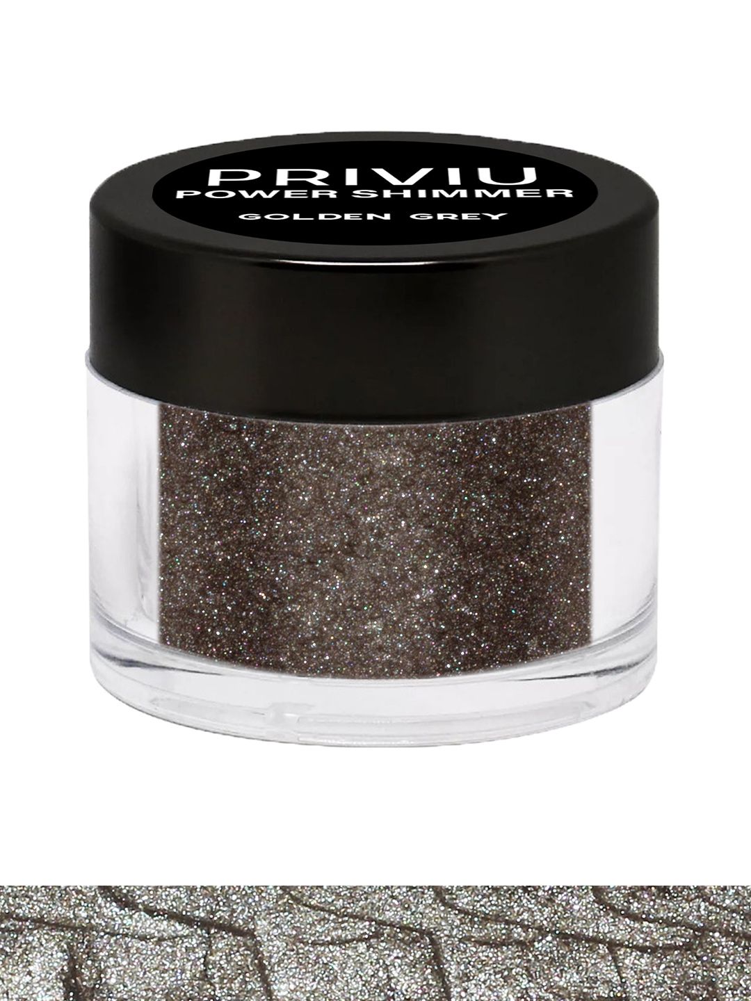 PRIVIU Grey Power Shimmer For Eyes & Face Makeup Full Coverage Illuminator Highlighter-image-9
