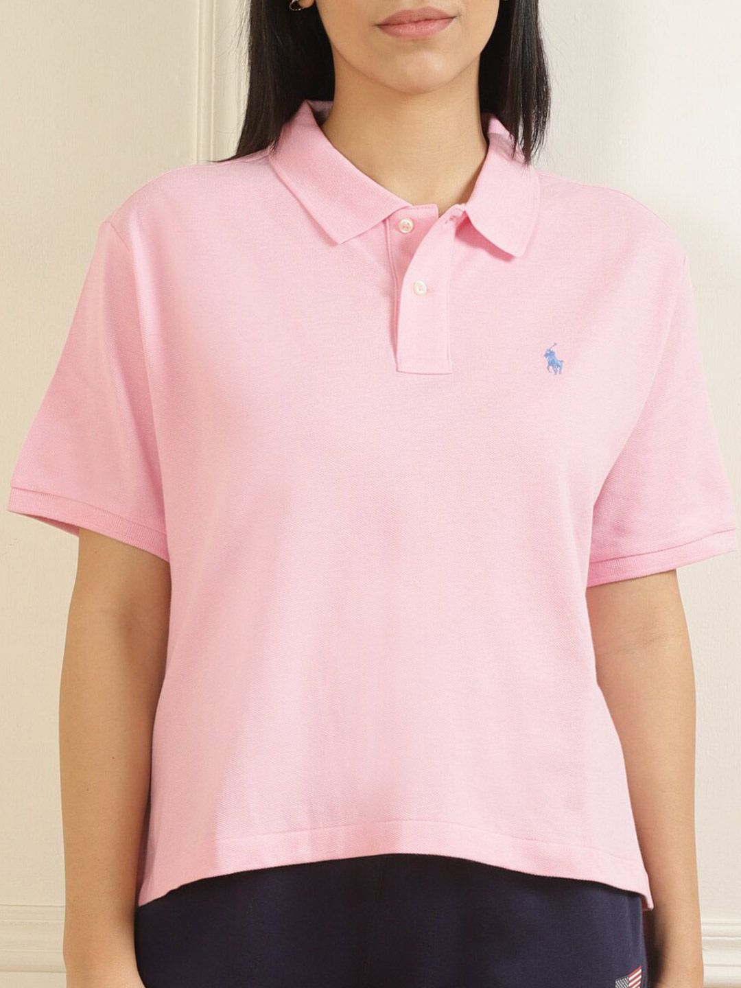 Polo Ralph Lauren Women Pink Shirt Style Top Price in India, Full  Specifications & Offers 