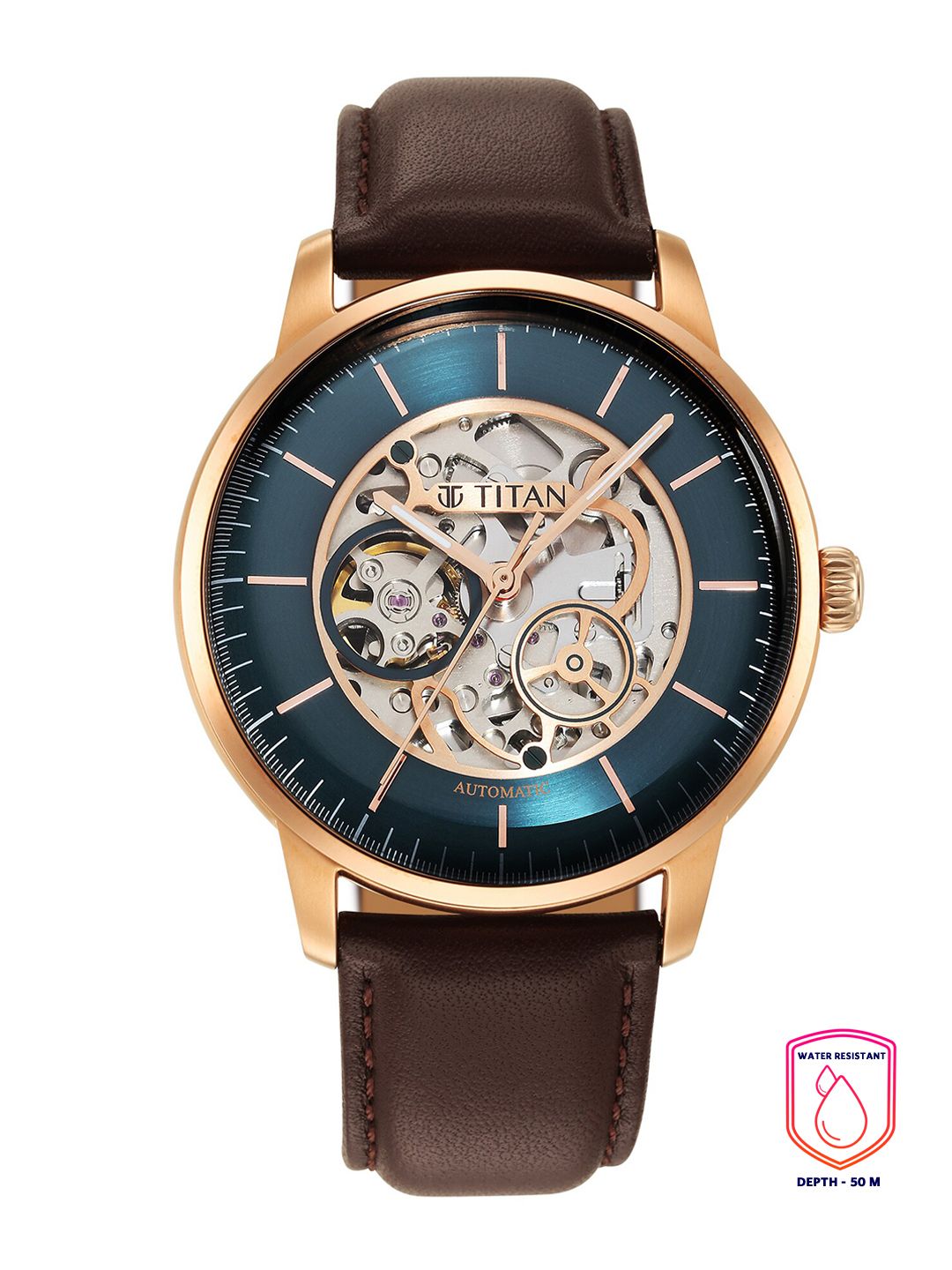 Titan Men Green Embellished Analogue Watch 90110WL04-picture-30