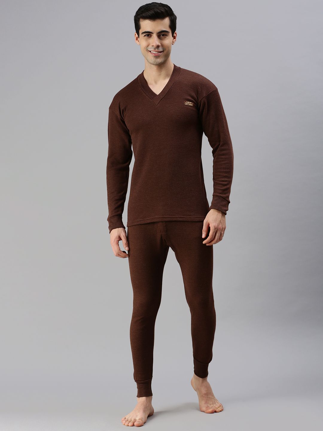 Lux Cottswool Brown Thermal Clothing Set-picture-38