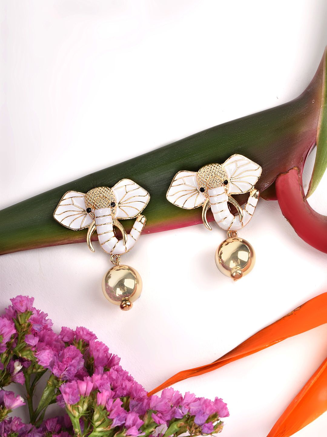 JOKER & WITCH White Contemporary Drop Earrings-picture-37