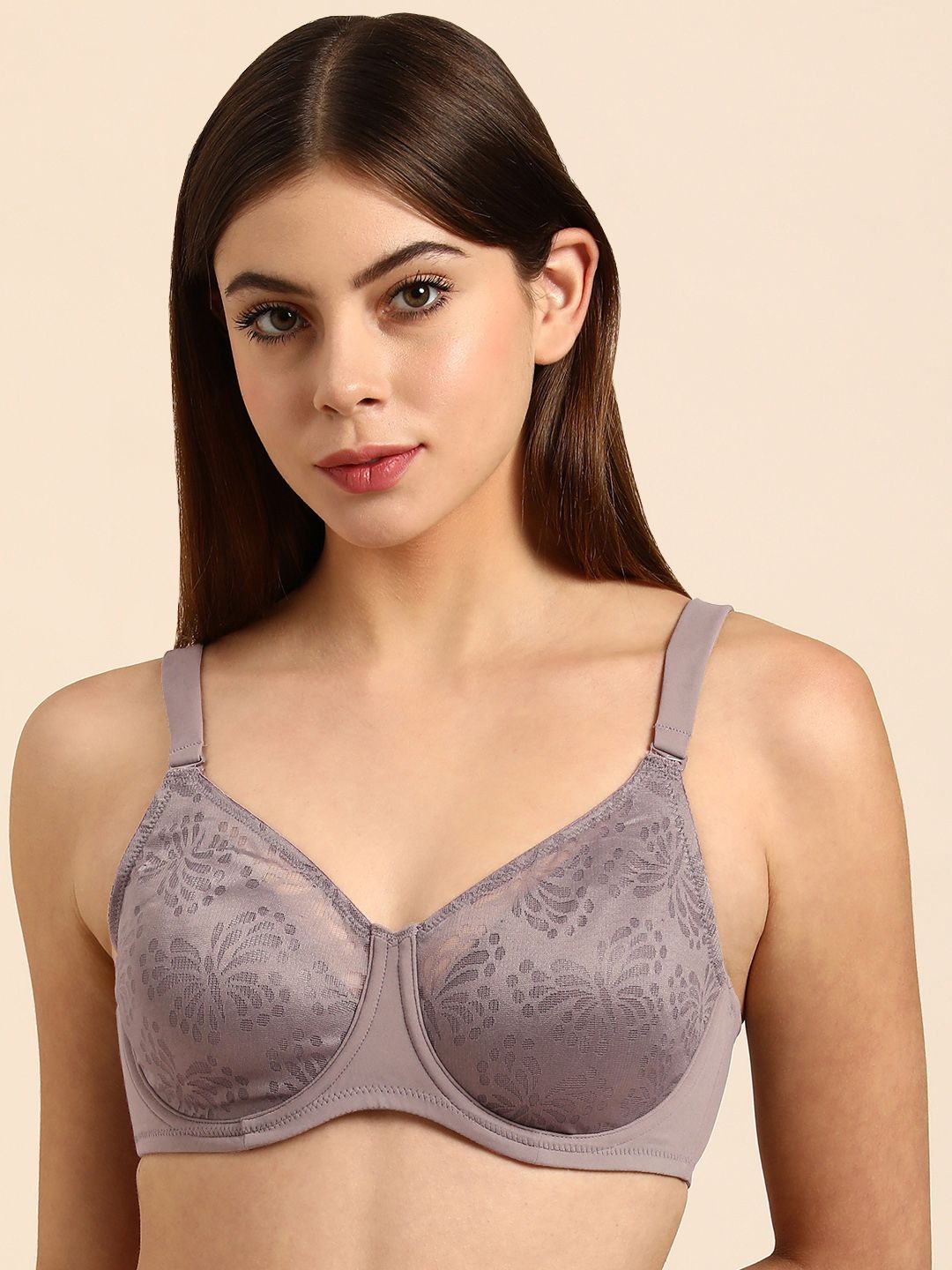 Triumph Grey Underwired Non Padded Minimizer Bra 151I263  9J-image-34