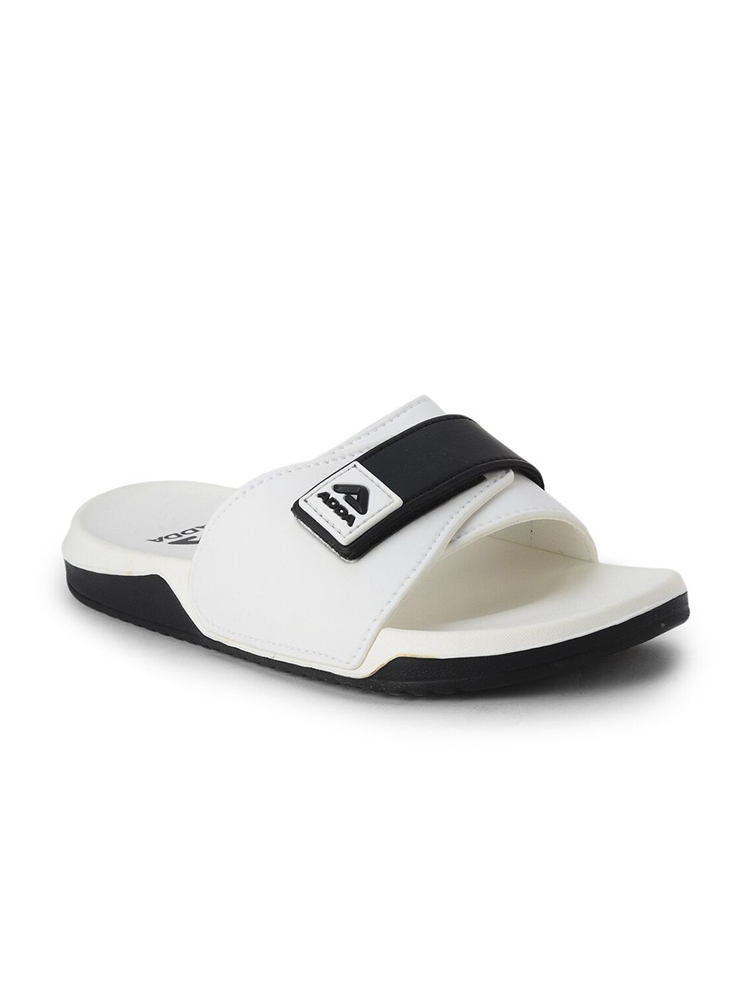 Adda Men White & Blue Rubber Sliders-picture-17
