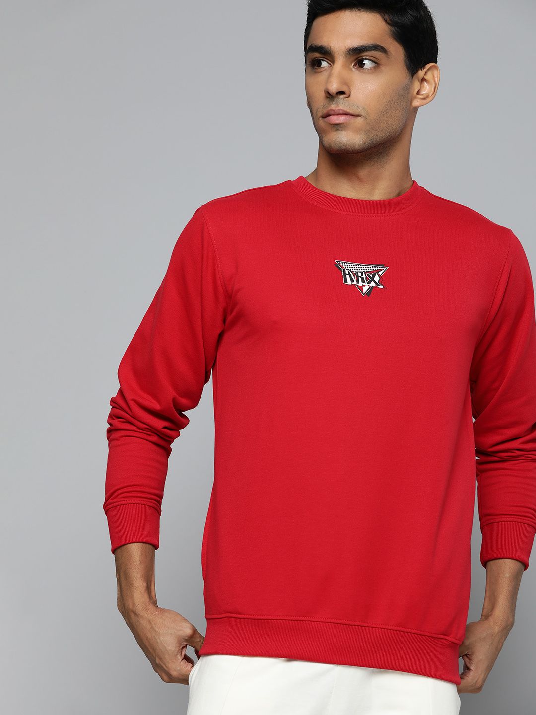 Buy HRX By Hrithik Roshan HRX by Hrithik Roshan Red White Solid Rapid ...