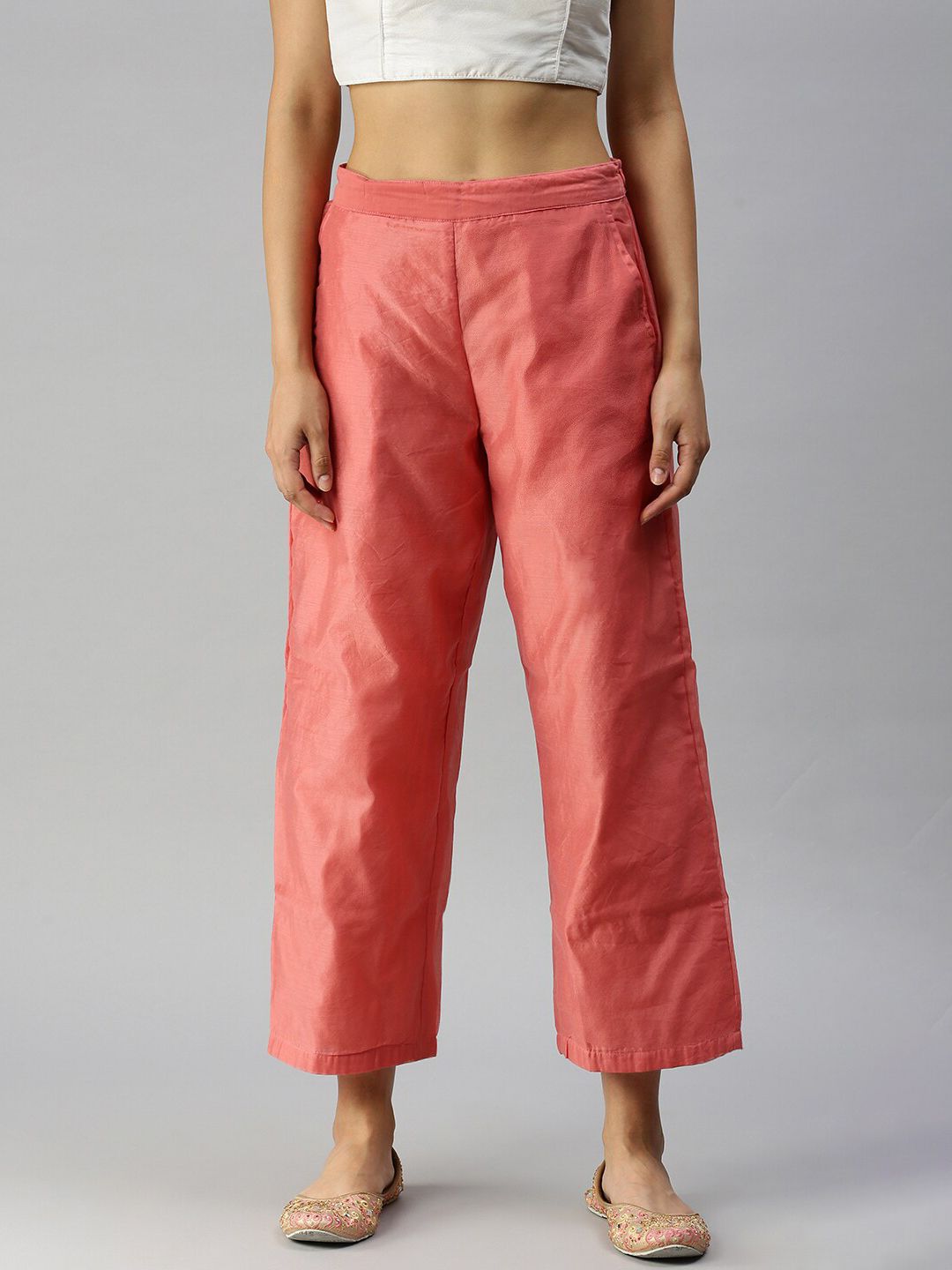 De Moza Women Coral Palazzos-picture-34
