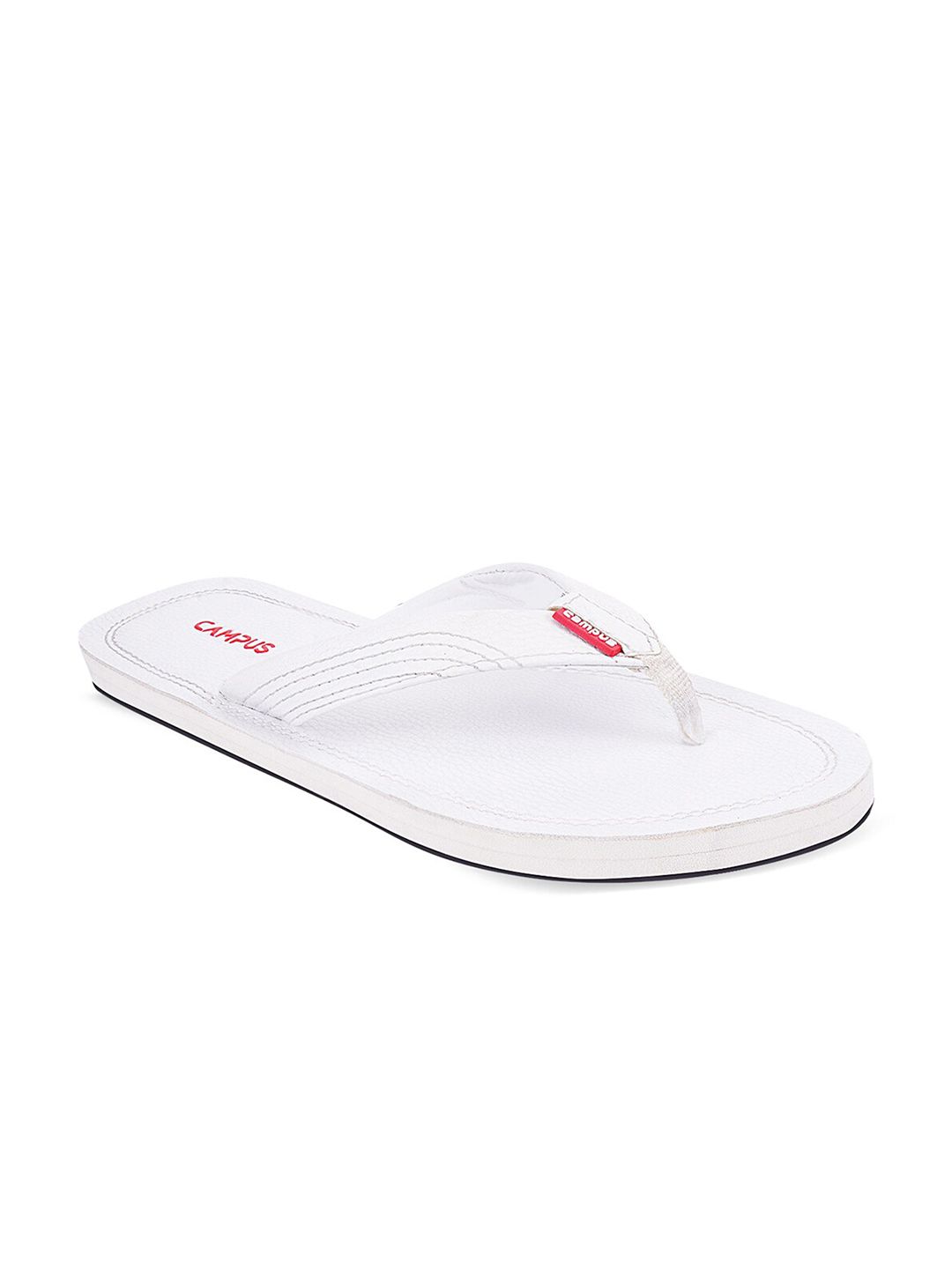 Buy Campus Campus Men White Solid Thong Flip-Flops at Redfynd