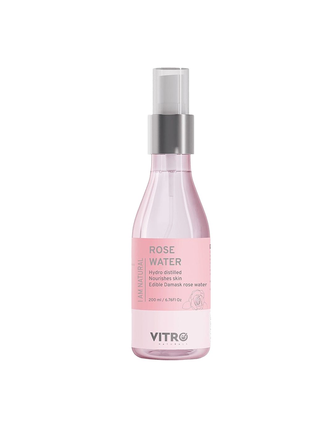 VITRO Hydro Distilled Edible Damask Rose Water Spray - 200 ml-image-23