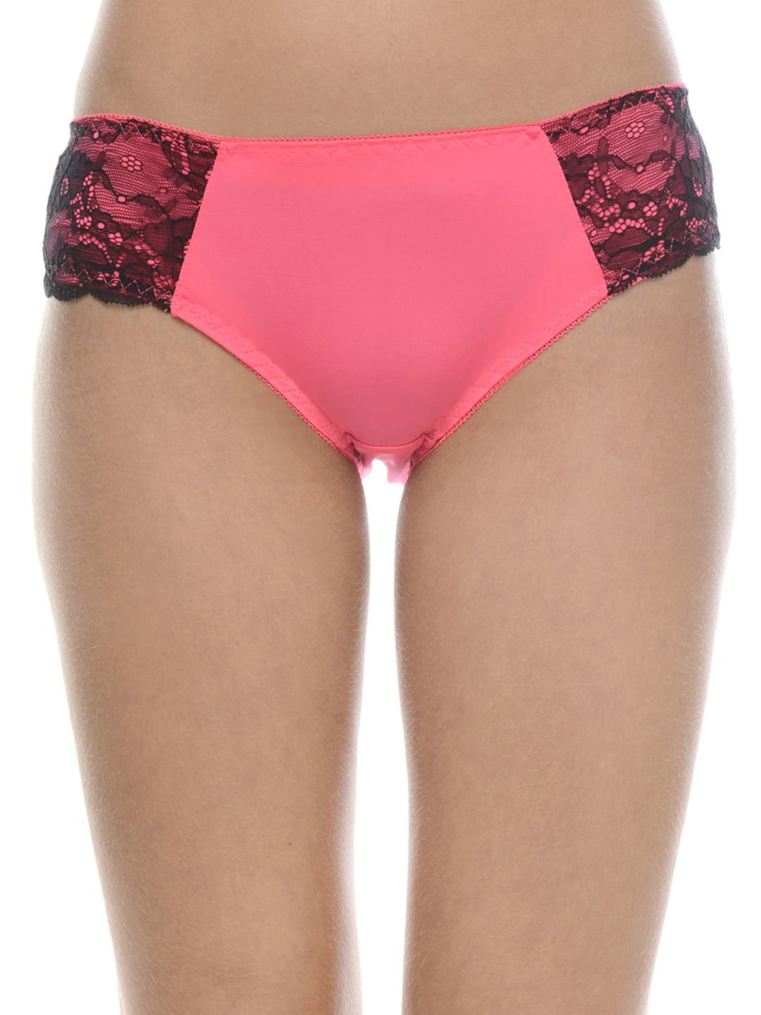 Da Intimo Women Pink & Black Lace Briefs DIU-194-picture-19