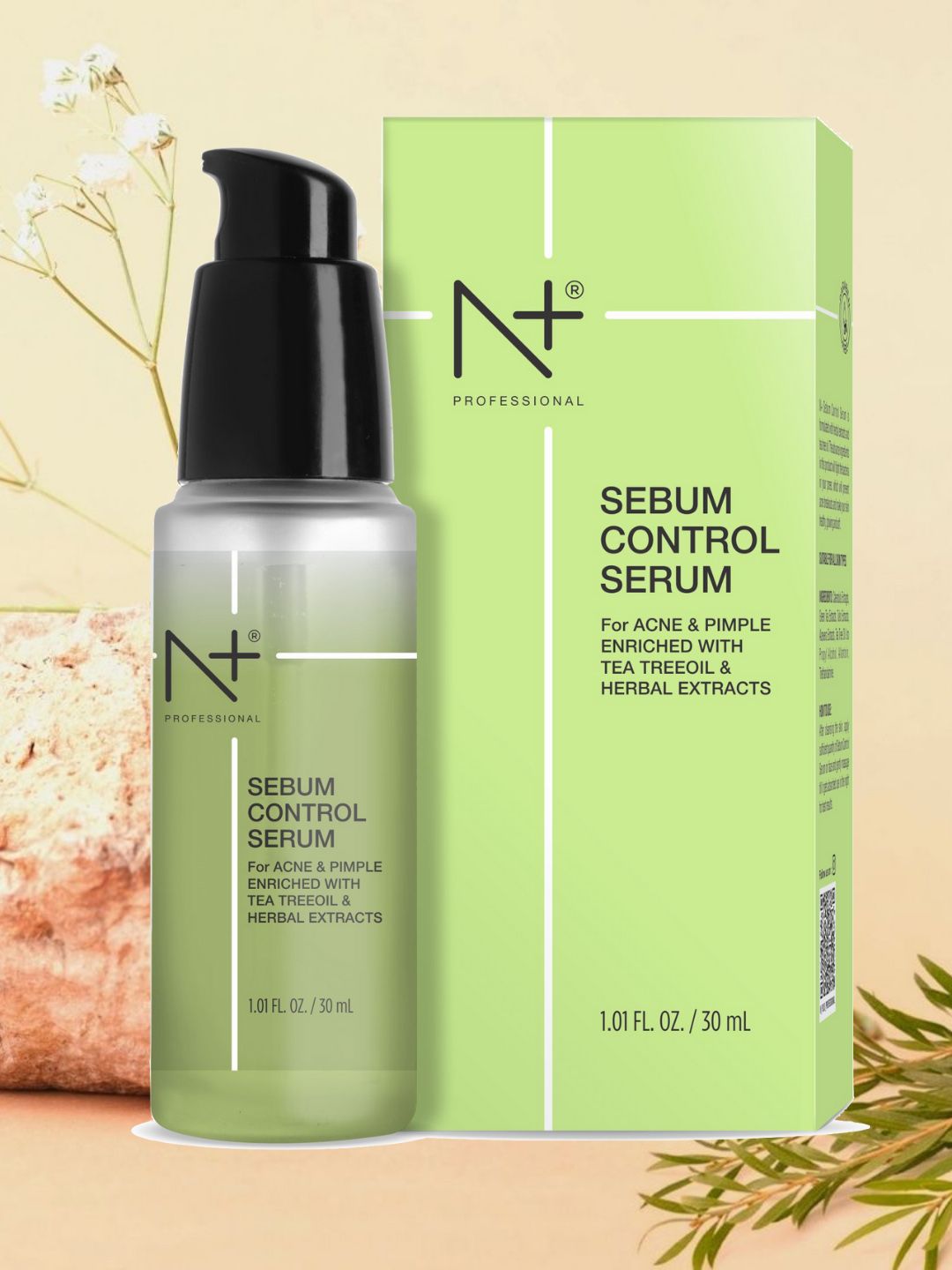 N Plus Professional Sebum Control Face Serum with Tea Tree Oil & Herbal Extracts - 30 ml-image-22