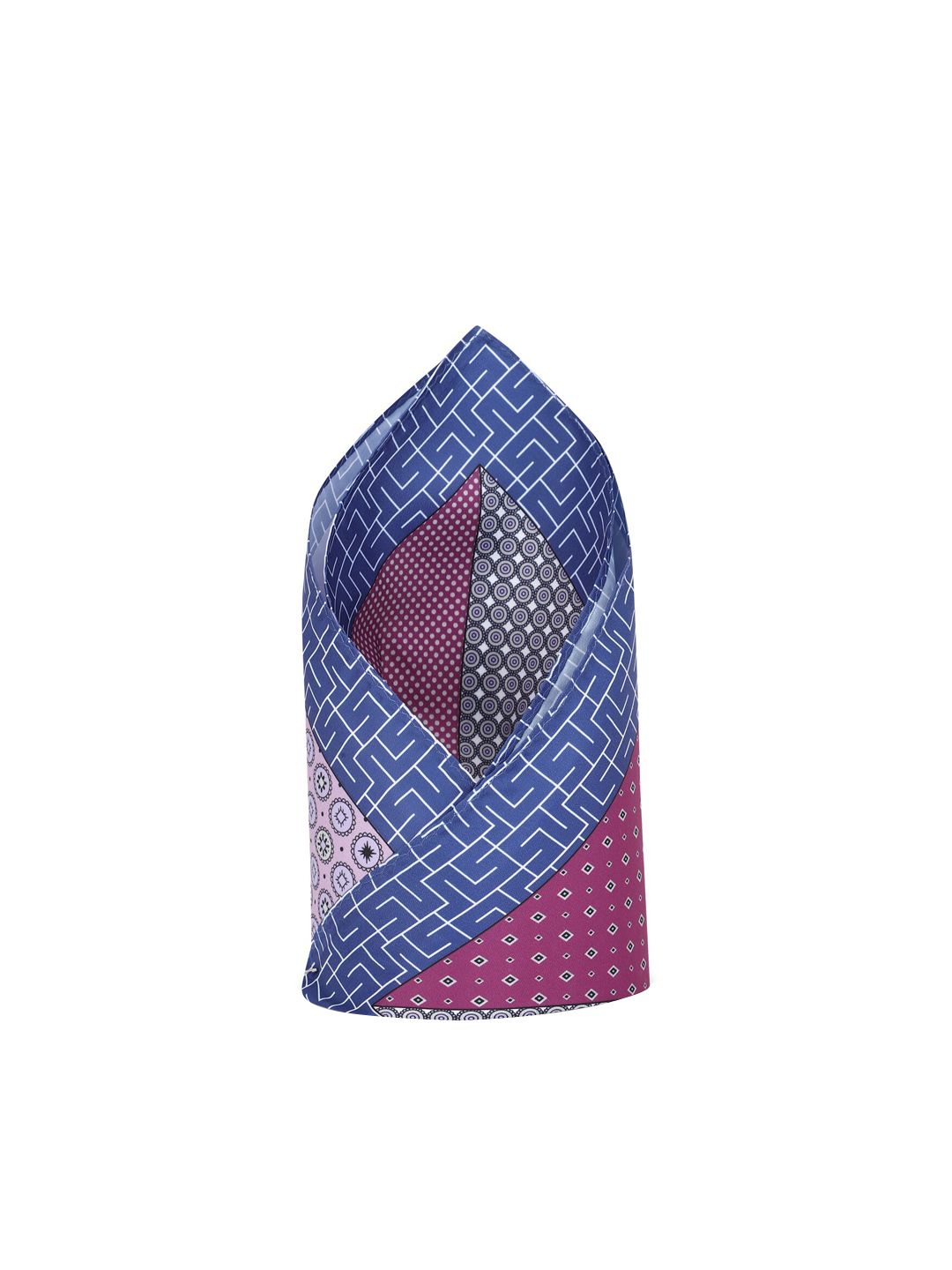 Van Heusen Men Pink & Blue Printed Pocket Square-picture-15
