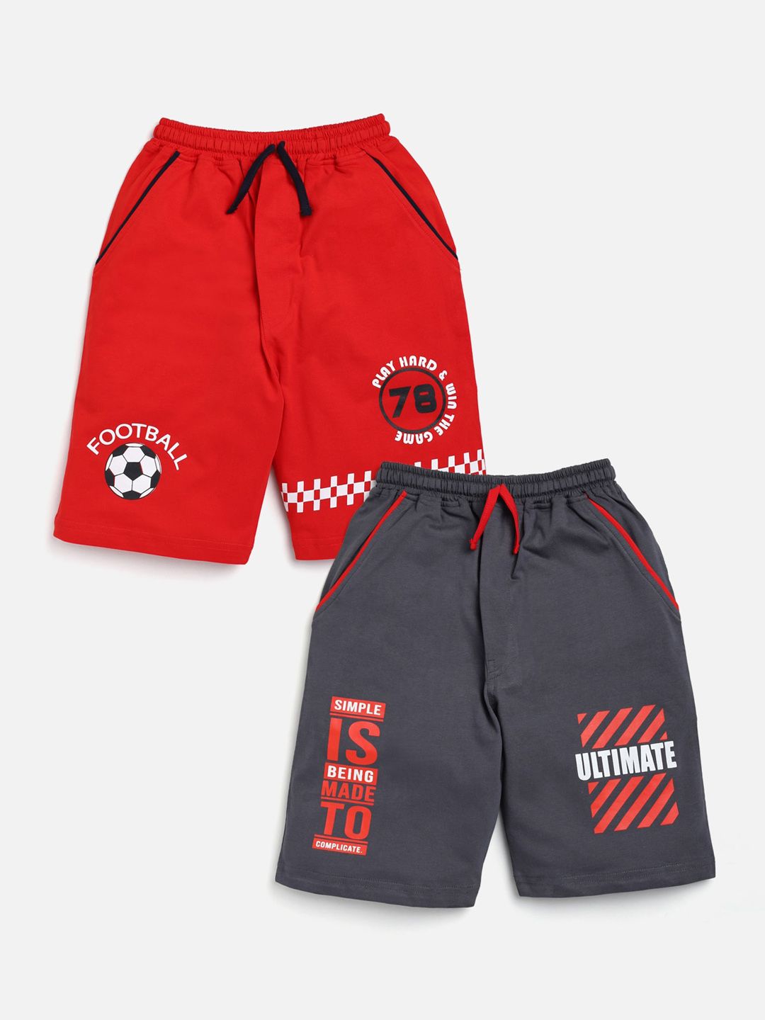 Nottie Planet Boys Pack of 2 Printed Pure Cotton Shorts-picture-57