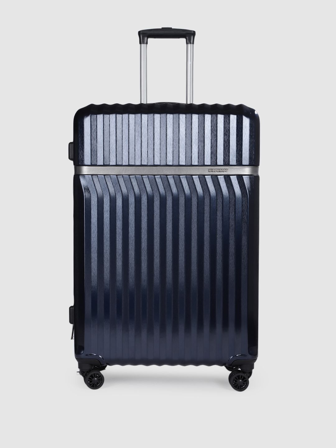 Wildcraft Unisex Canopus Navy Large Textured Hard Sided Canopus Cabin Trolley Suitcase-picture-30