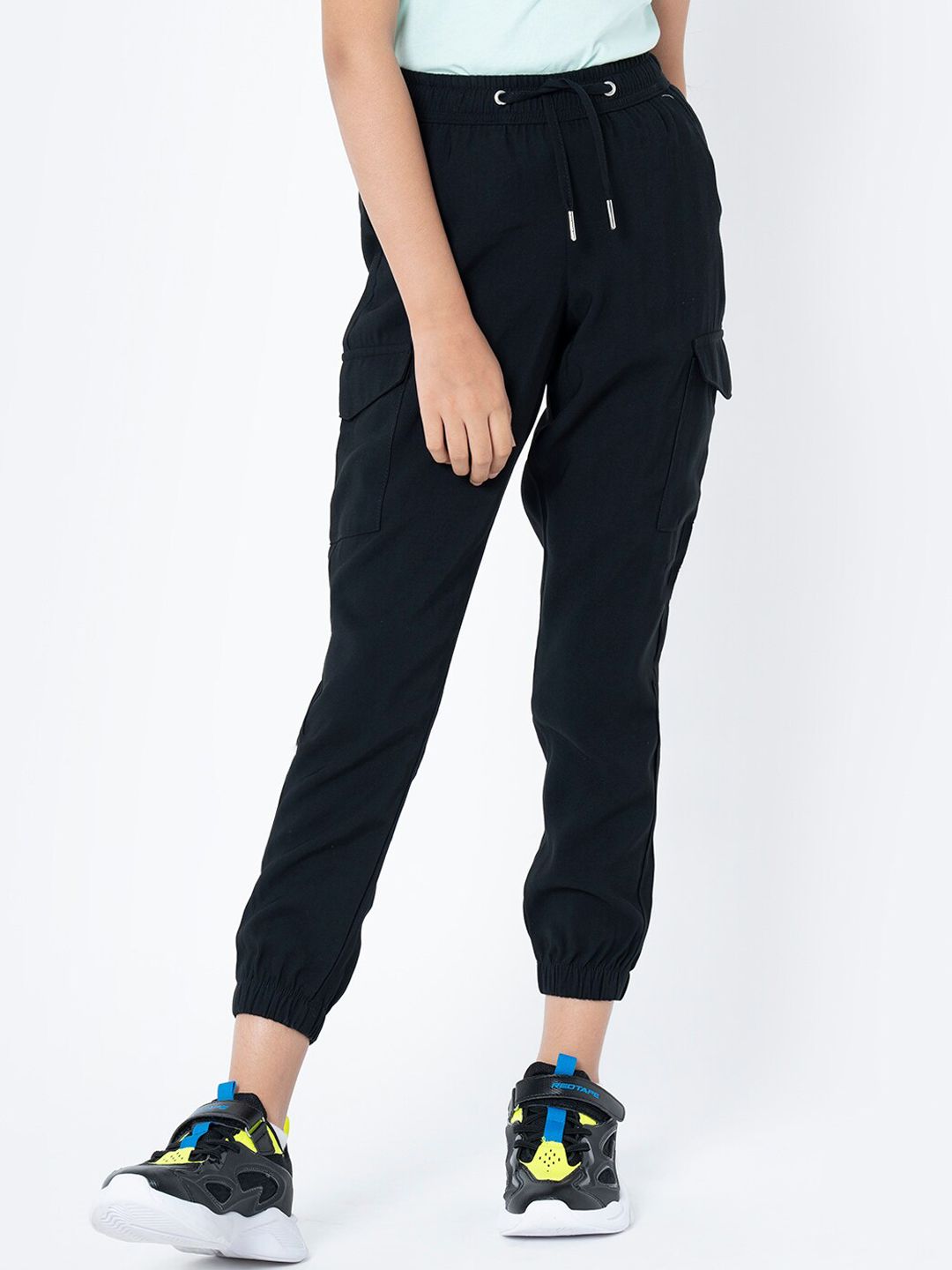 Red Tape Girls Black Joggers Trousers-picture-17