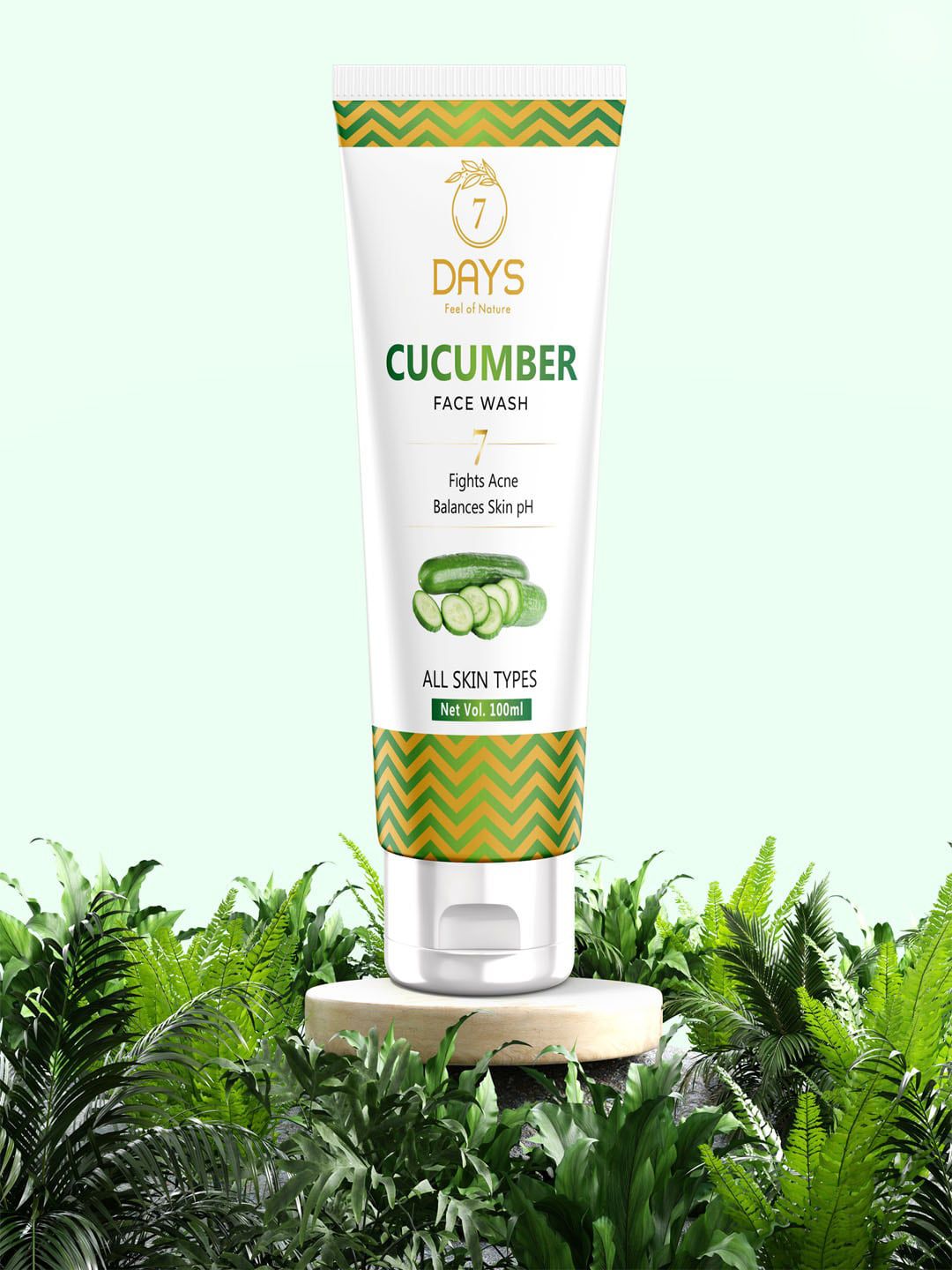 7 DAYS Cucumber Face Wash - Fights Acne & Balances Skin pH - 100ml-image-40