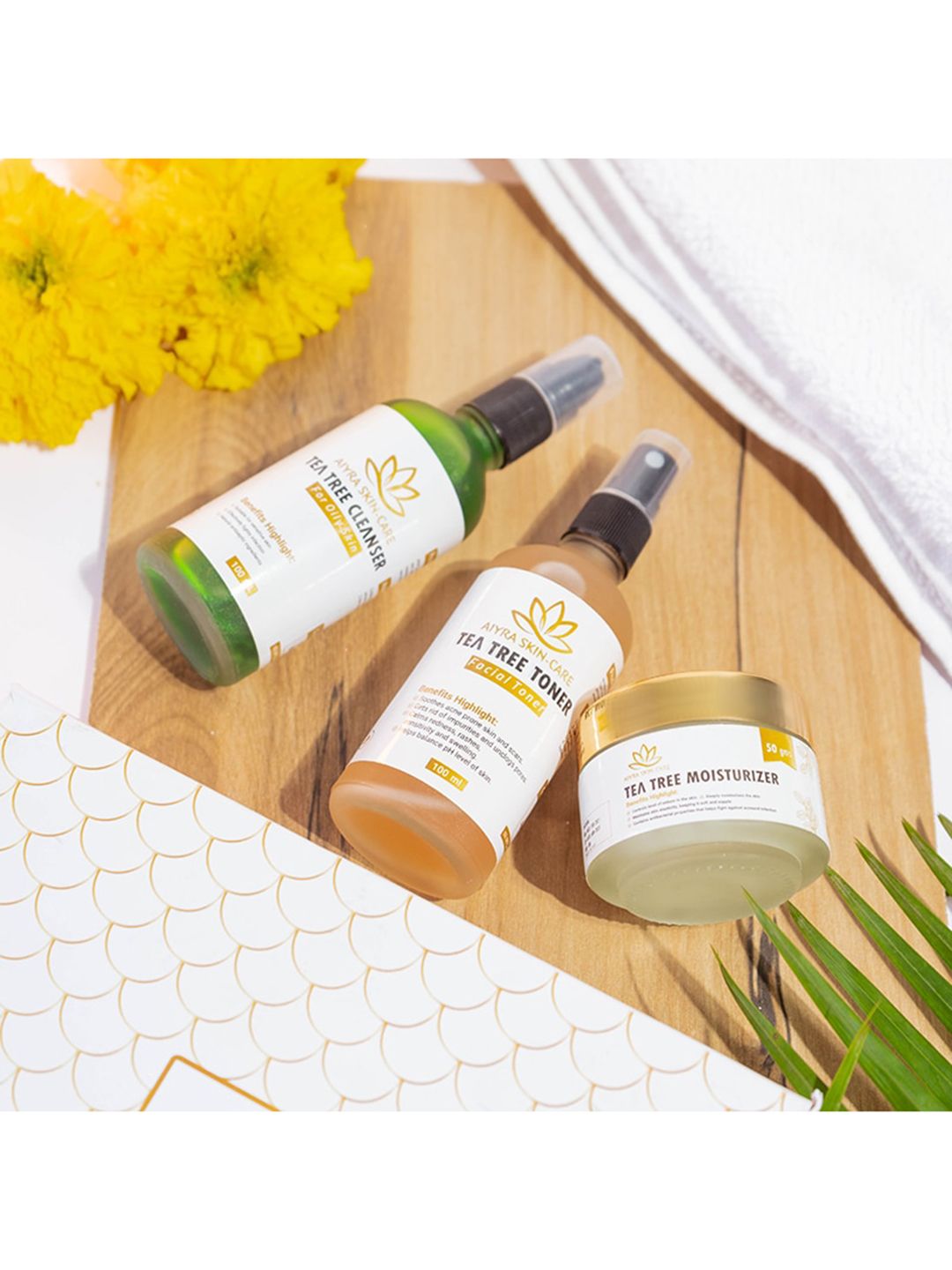 AIYRA SKIN CARE Tea Tree Combo - Cleanser 100ml - Toner 100ml - Moisturizer 50g-image-40