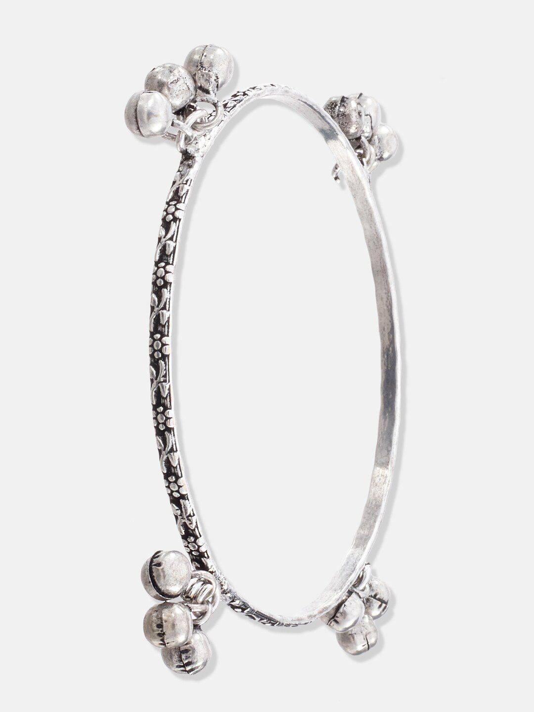ATIBELLE Set Of 2 Oxidised Silver-Plated Bangles