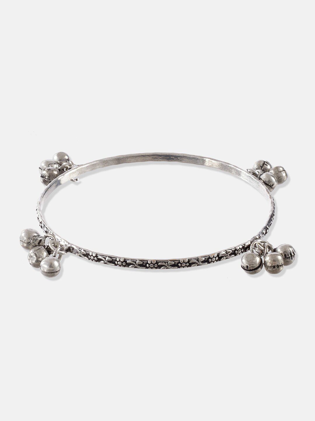 ATIBELLE Set Of 2 Oxidised Silver-Plated Bangles