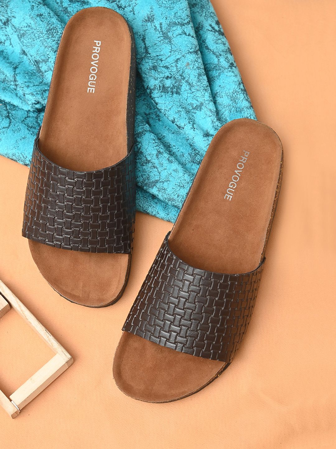 Provogue Men Brown Sliders-picture-51