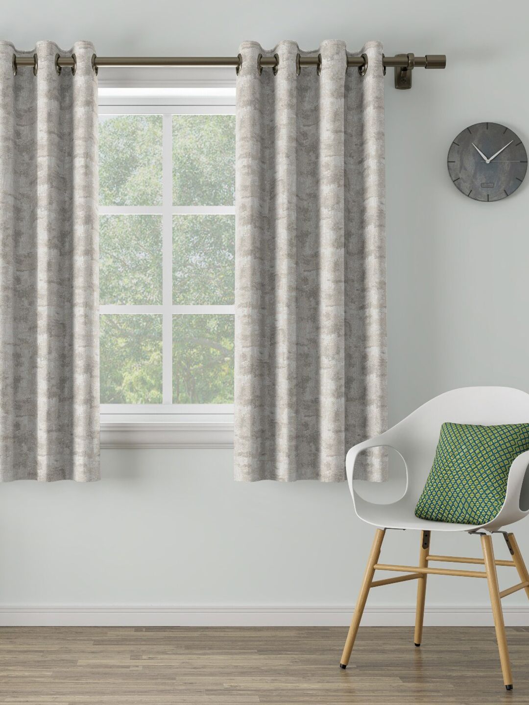 DDecor Silver-Toned Window Curtain-image-6