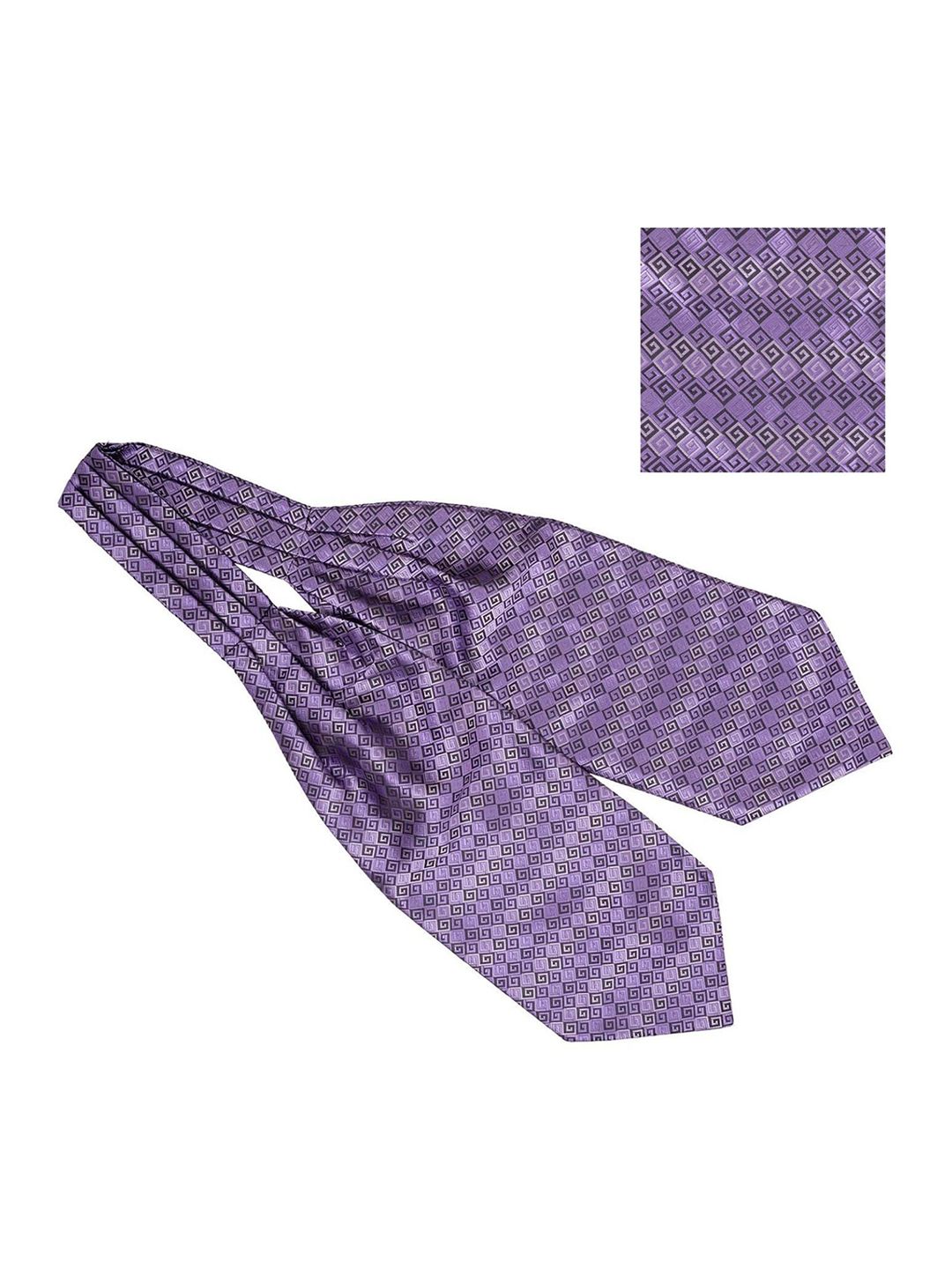 The Tie Hub Men Purple Geometrical Printed Accessory Gift Set-picture-20