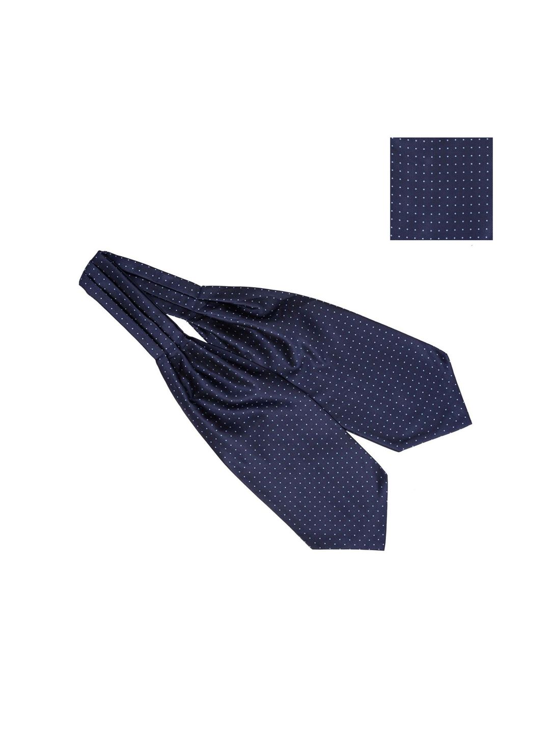 The Tie Hub Men Navy Blue  Polka Dot Printed Accessory Gift Set-image-46