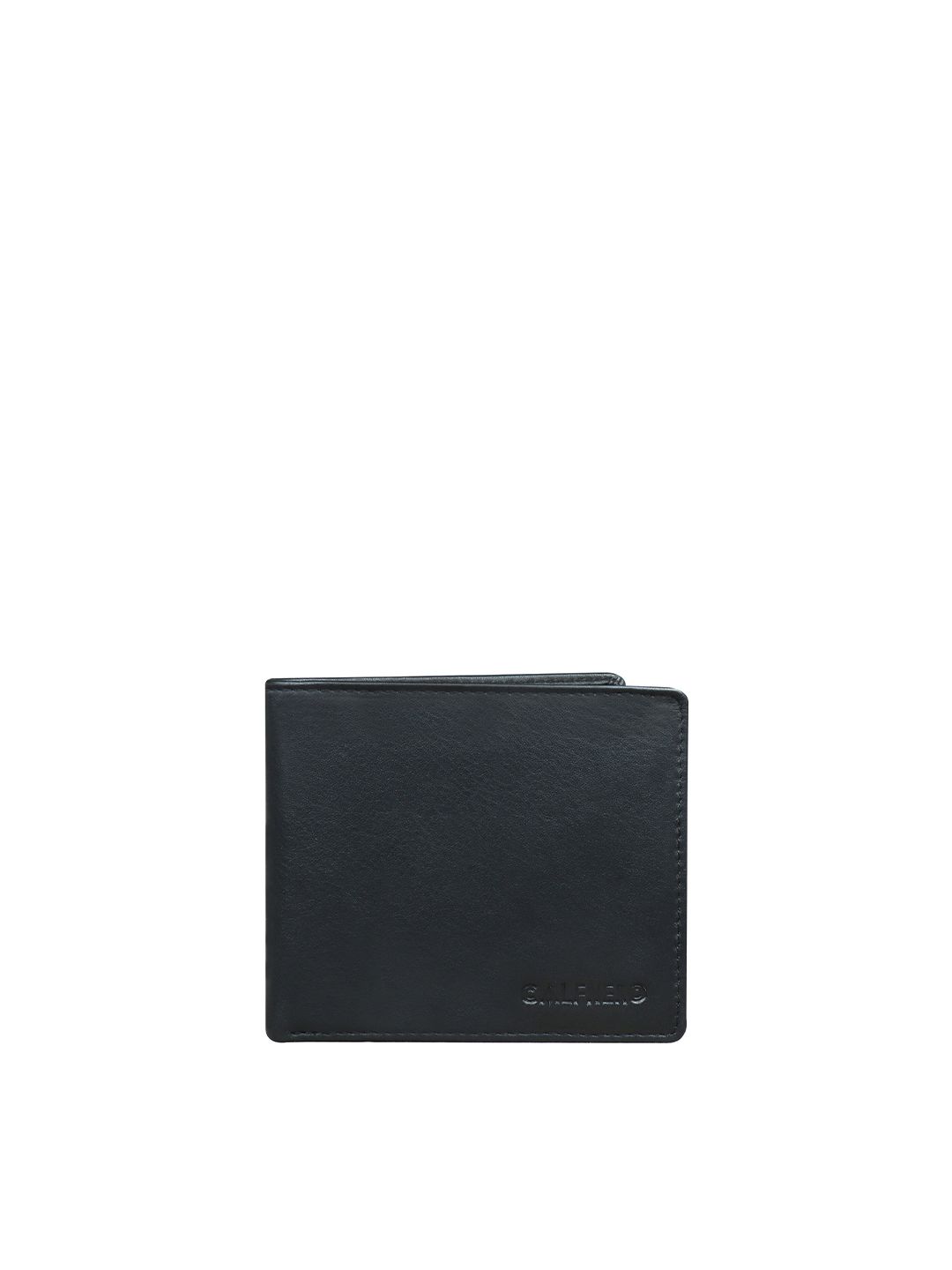 CALFNERO Men Black Textured Leather Two Fold Wallet-picture-14