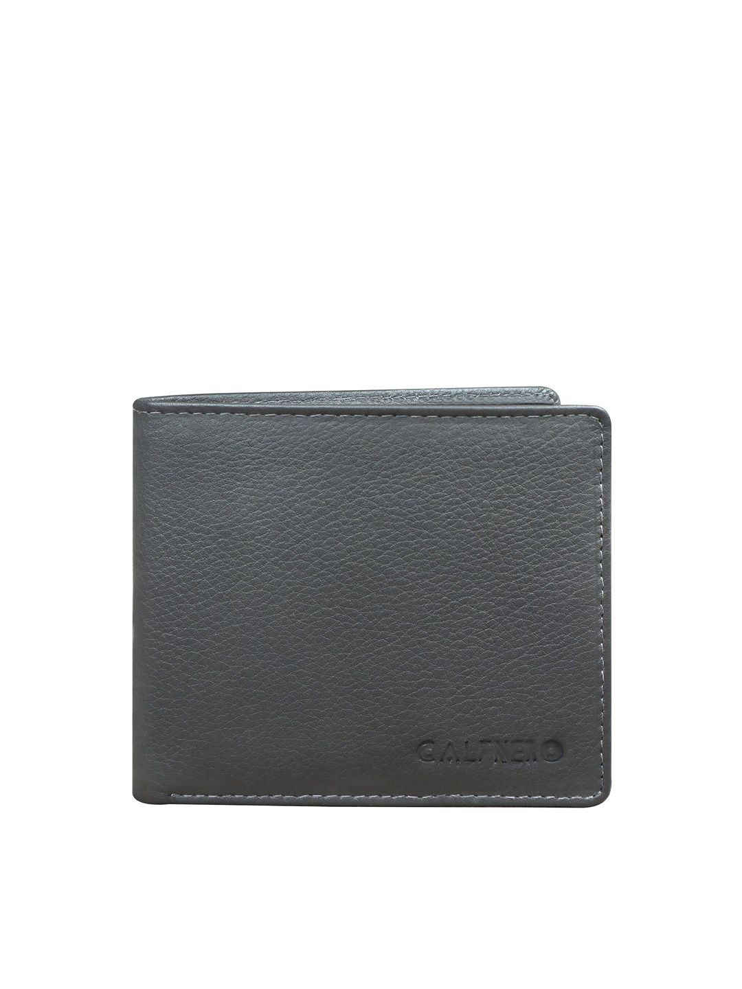 CALFNERO Men Grey Leather Two Fold Wallet-picture-39