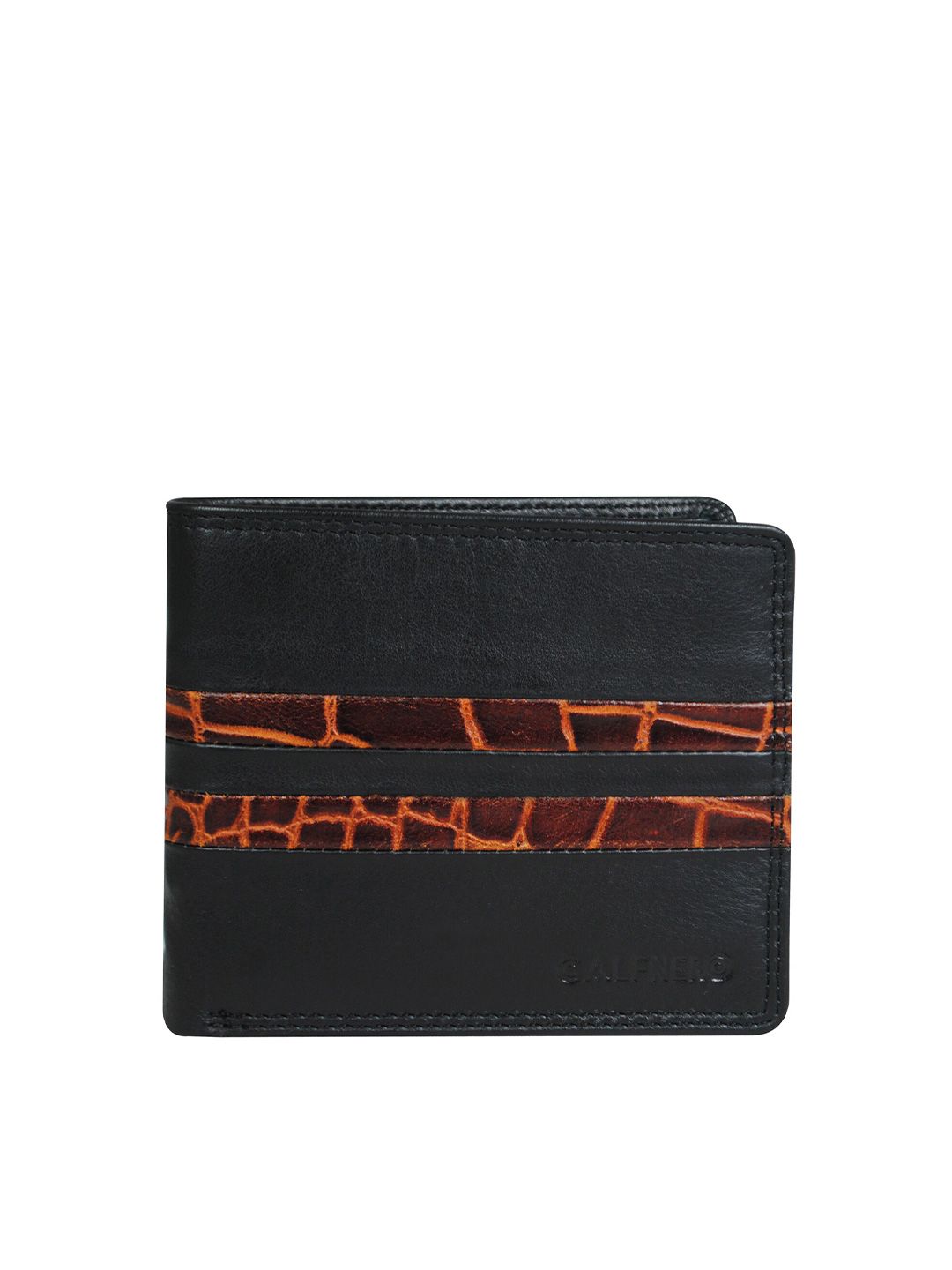CALFNERO Men Black Leather Two Fold Wallet-picture-28