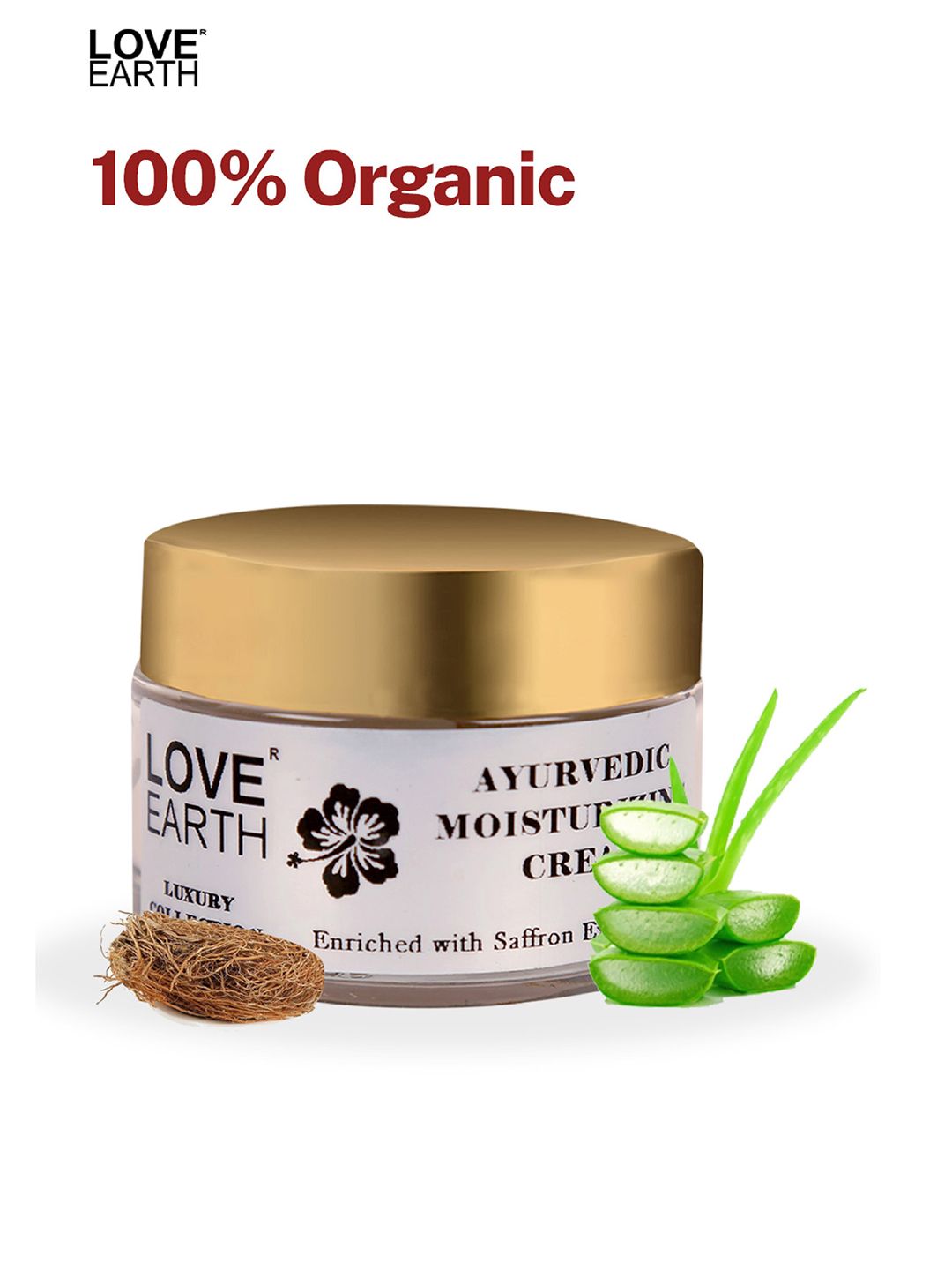 LOVE EARTH Ayurvedic Moisturizing Cream with Saffron Extract - 50 g-image-32