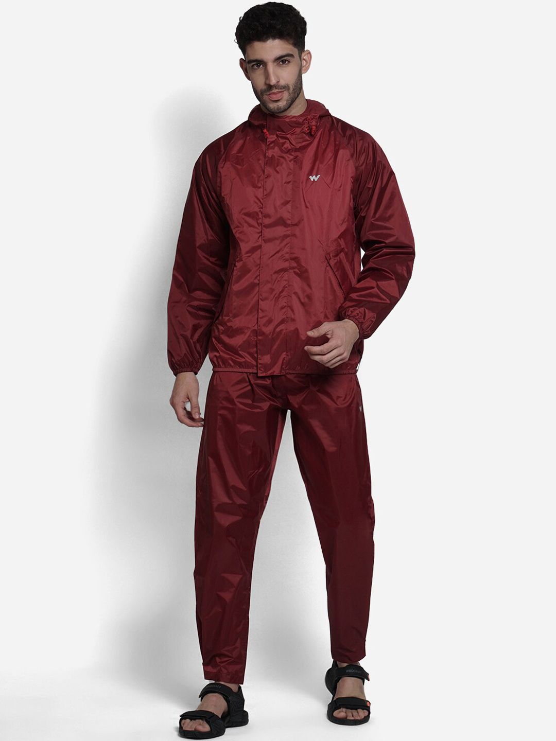 Wildcraft Men Red Rain Jacket-image-9