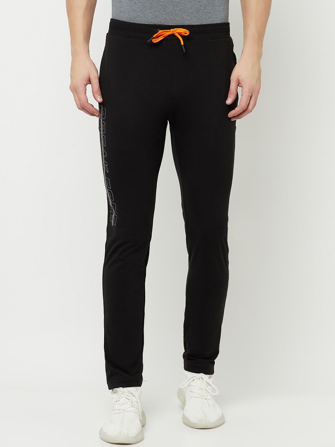 Octave Men Black Solid Cotton Track Pants-picture-20