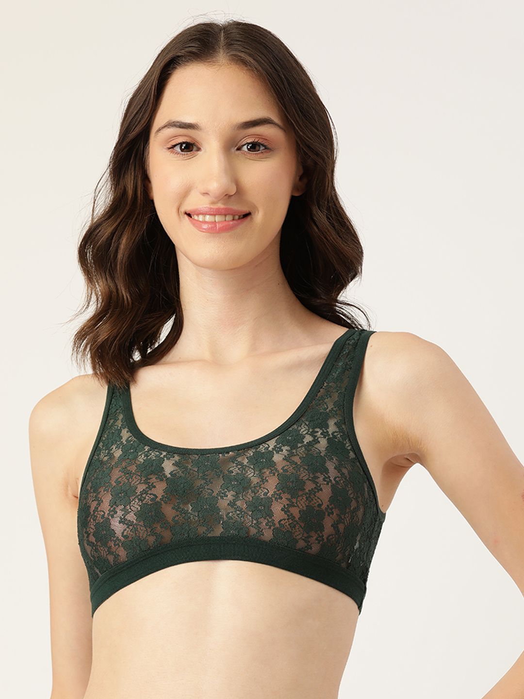 Leading Lady Green Floral Lace Bra SPB-4102-picture-43